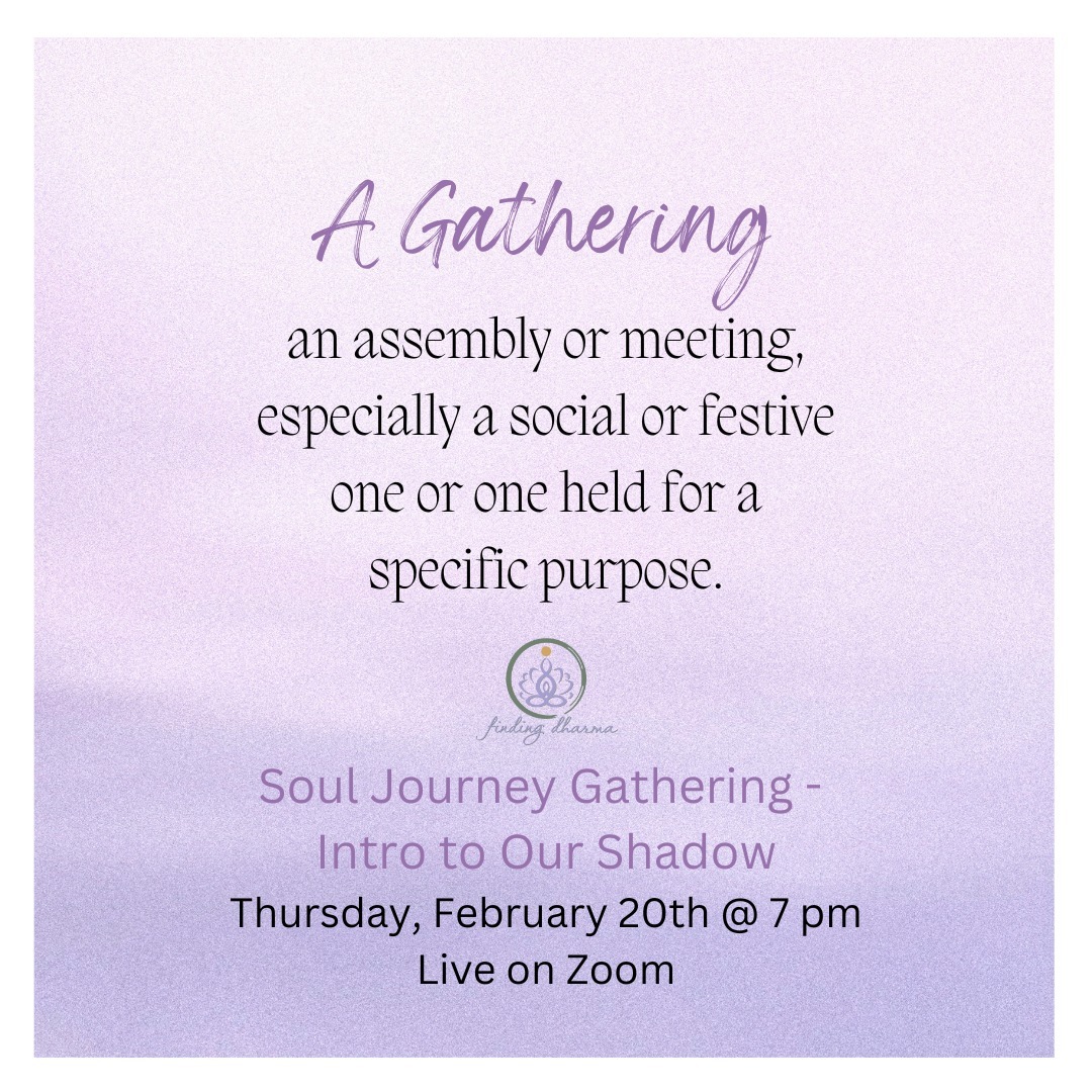 #SoulJourney Gatherings are for you to share your journey and grow together with other #SoulJourneyers.
In this month's #Gathering we begin:
๐ซ to delve into our #Shadow,
๐ซ heal its wounds, and
๐ซ harness its empowering potential.
#ShadowWork is an essential aspect of our #SoulEvolution to become our most #AuthenticSelf .
Come gather with us! The link is in my bio and on my website finding-dharma.com .
#findingdharma #dharmajourney #dharmajourneys #soulgrowth #SoulGathering #PersonalGrowth #SpiritualCommunity #DharmaPath #MindfulGathering #SelfDiscovery