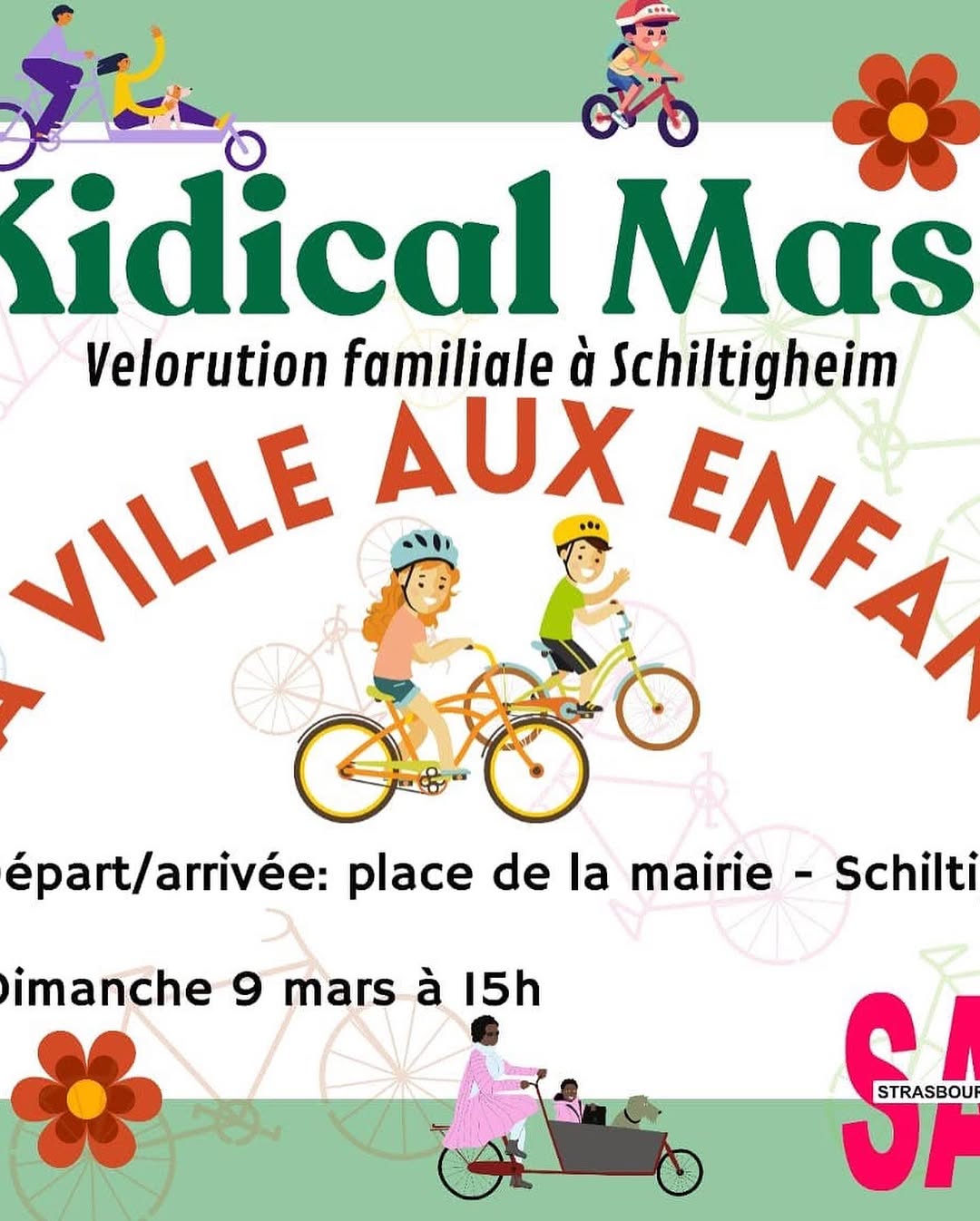 Sortez les kids, les vélos, les casques et les sonnettes ! Rendez-vous dimanche à Schiltigheim pour la...