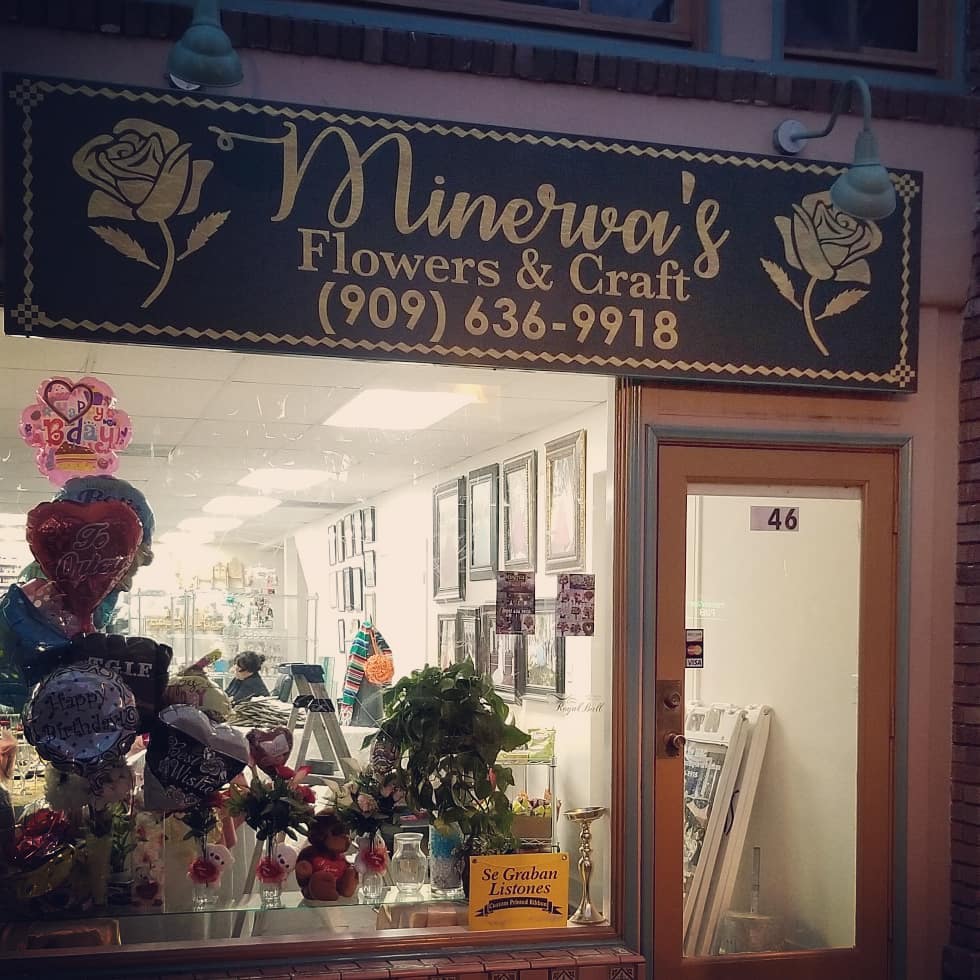 Thank you to @minervasflowersandcraft1045 for trusting us with her sign! #graphicdesign #signs #printing #art #flower #events
