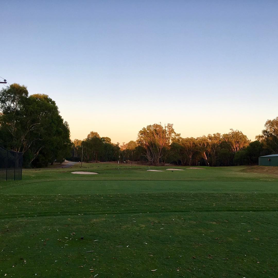Morning range sessions are very calming in the country at the Yarrawonga Mulwala Victorian Senior Open.
#sunrise #tourlife #countryair #zen #ladbrokeslegendstour #pgaaustralia #yarragolf #puregolftours #turtlecreekapparel