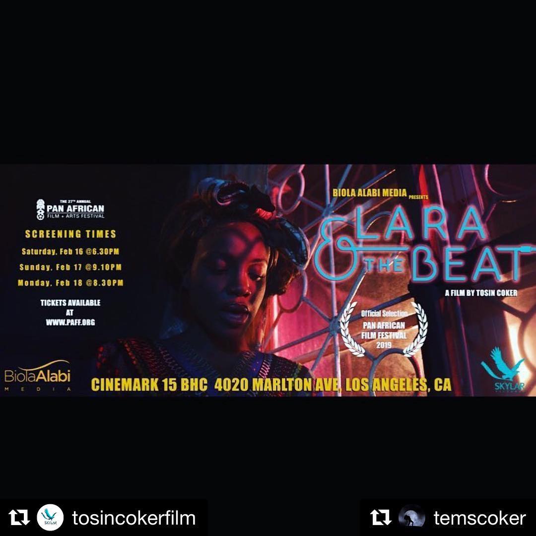 #Repost @tosincokerfilm with @get_repost
・・・
#Repost @temscoker with @get_repost
・・・
Lara and the Beat Premiers at the 27th annual (PAFF) Pan African Film and Arts Festival. - (Cinemark 15 BHC)
Starring @iamseyishay @vectorthaviper @somkele_i and so many more!! Screening Times:
Saturday, Feb 16th at 6:30pm
Sunday, Feb 17th at 9:10pm
Monday, Feb 18th at 8:30pm
You should all come see it. We look forward to seeing you in Los Angeles as we premiere our film. Tickets available for purchase at Paff.org
#paffnow #laraandthebeat #laraandthebeatfilm #laraandthebeatpremiere #skylarpictures #biolaalabimedia #seyishay #somkeleidhalama #vectortheviper @laraandthebeat @paffnow #skylarworld