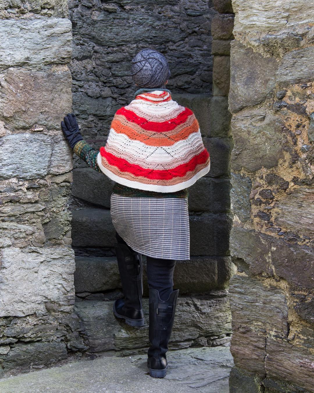 Northmavine was a specific destination I visited during our journey to the Shetland Islands; to experience the place which inspired Kate Davies #northmavinehap.
Kate’s beautiful design represented the waves on the coastal areas of Northmavine, but I wanted to express my experience of waves of a completely different form.
In my hap I wanted to express the wide waving nature of the sand as I saw in dunes, flowing across the deserts as I saw them from above.
Flying over the deserts on our journeys reminded me of all the time I’ve spent in deserts. The orange and red tones I’ve chosen represent for me the searing heat which I’ve experienced amongst the desert dunes. The red and orange tones and speckles are a reminder to me of the fierce power of nature’s heat, and my own body’s fragility and vulnerability in this extreme environment where respect must be given - or to easily perish.
The lighter tones in my hap represents my inner calm I feel in the spaciousness of the expanses in these vast spaces which I love so dearly.
It feels wholesome for me to be able to express my own experience and personality through my knitting, regardless of whether I’m using another’s pattern or creating my own designs and motifs.
I’ve learned to witness the colours I intuitively choose for a project and listen to my thoughts as I do so.
Over time I’ve come to recognise that there is an intangible essence which is within my stitches, as the more of ‘me’ I allow to pass through my hands.
Yarns I’ve used –
@uistwool
@moel.view.yarn Welsh Mule
@woollymammothfibres – natural sock
@qingfibre Melted Baby Suri Alpaca
@violaemily Untreated BFL .
.
.
.
.
#happinessishandmade #knittingismyyoga #knitting_is_love #knittinginspiration #knittersofinstagram#knittersoftheworld #imadeit #handcrafted #iloveknitting #feelingcontent #contentedlife #gowildlyandslow #adventurer #roadtrip #travelblogger #scotland #castle #travelersnotebook #knittersofravelry #knitting_inspiration #inspiredbynature #soulful #becreative