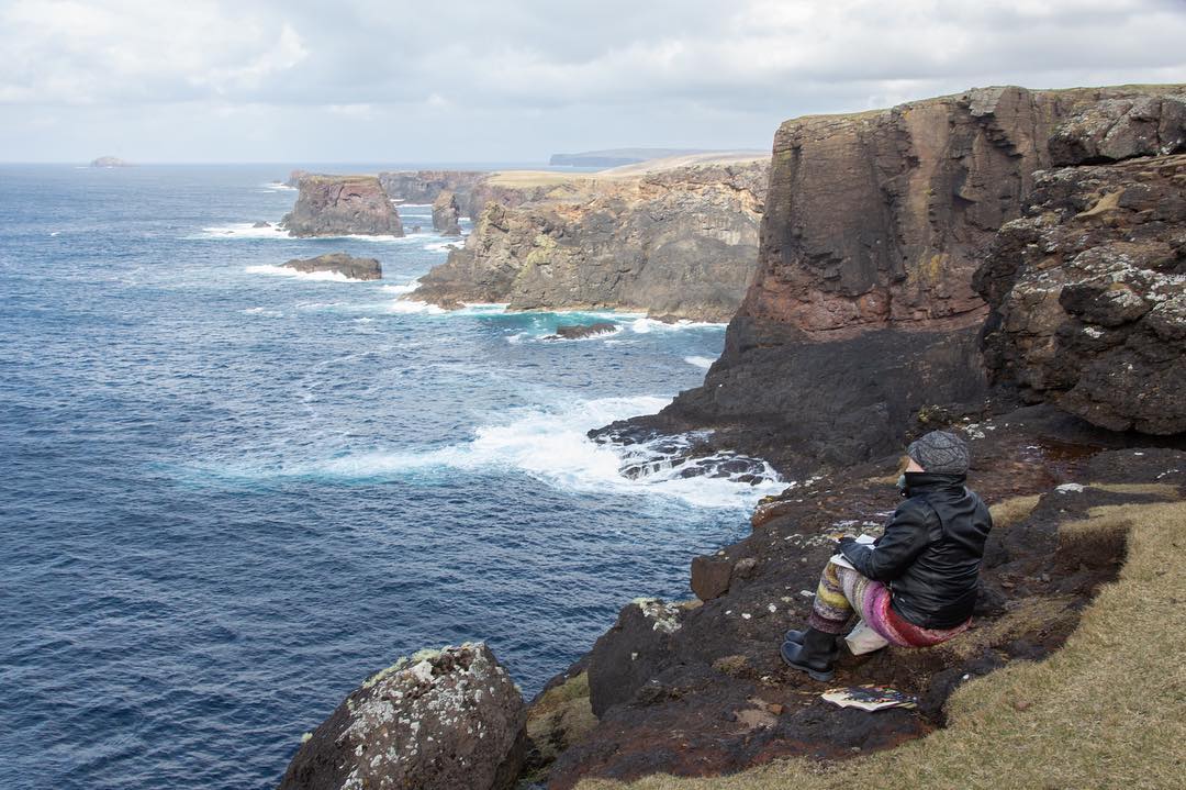 This is how I live. I am a creative. I am an adventurer.
I’m here a couple of weeks ago sketching on a cliff on the Shetland Islands connecting and experiencing the wind, ocean, waves and nature’s rawness; wearing #marledmanialeggings by @westknits . I knitted these leggings using only wool grown and processed along where we drove. This is how I live. Creating always.
#happinessishandmade #knittingisthenewyoga #knitting #knitting_is_love #knittinginstagram #knittinginspiration #imadeit #handcrafted #loveknitting #westknitsarethebestknits #feelingcontent #happydays #gratitude #obstacles #contented #contentedlife #knitsharelove #indiedyedyarn #gowildlyandslow #slowliving #handspunyarn #creative #creativelife #scotland #shetlands