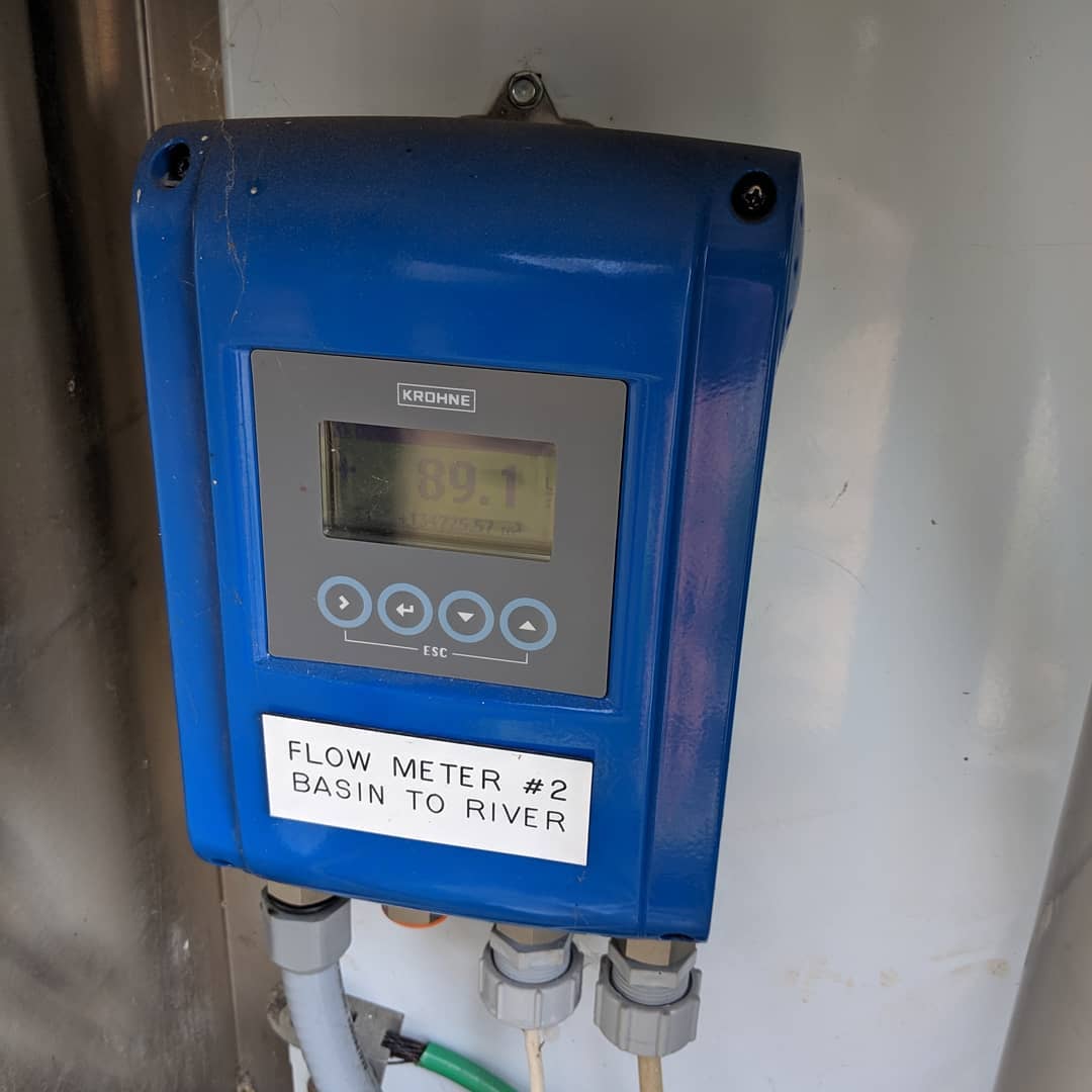 Field work Friday. Due to high lake levels, we have installed stoplogs to prevent water from entering the Windermere Wetland, and are now pumping down the wetland to facilitate carp removal operations.