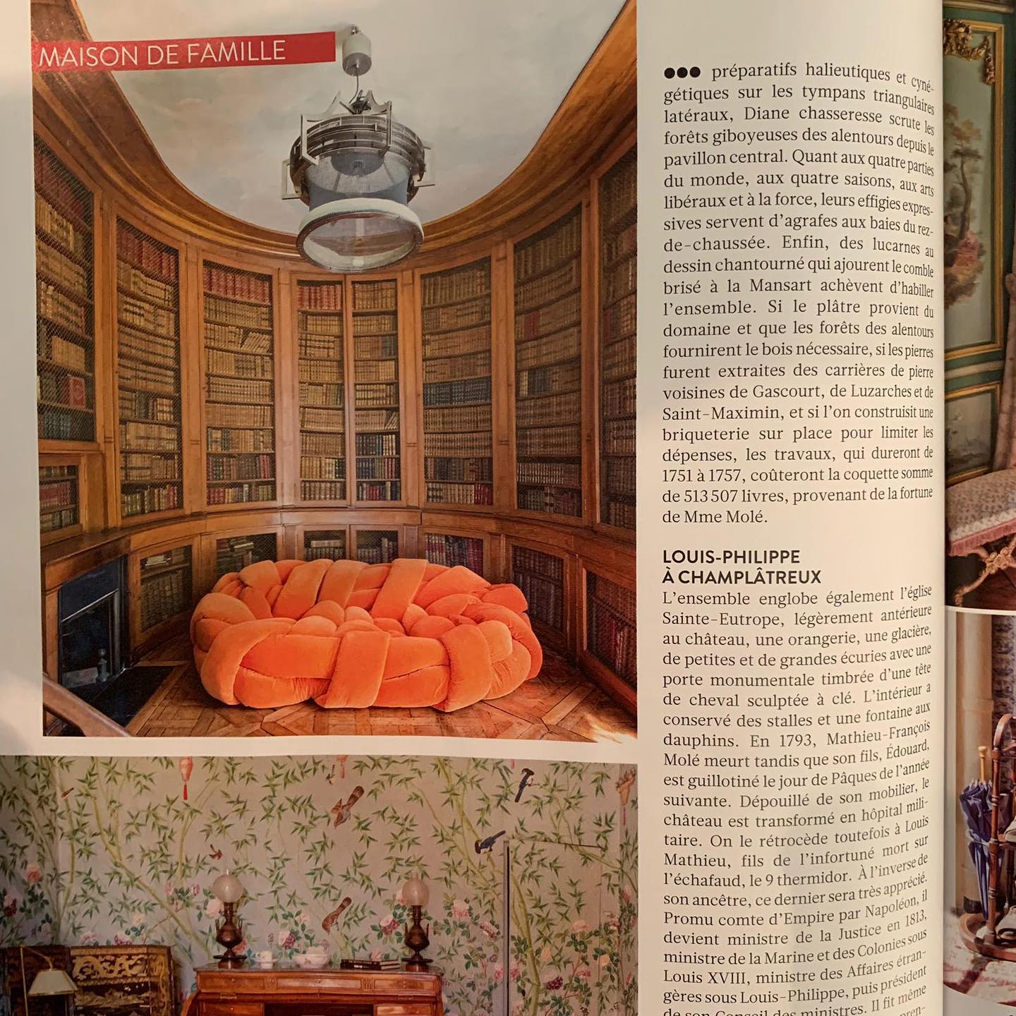 Le château de Champlatreux dans le magazine Jours de France 📸