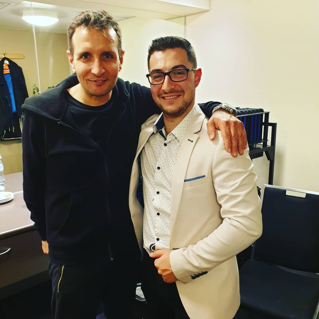 Oooft @dimitrismpasis poor guy had to deal with us after his show! Thanks for a great night! 👌🤤