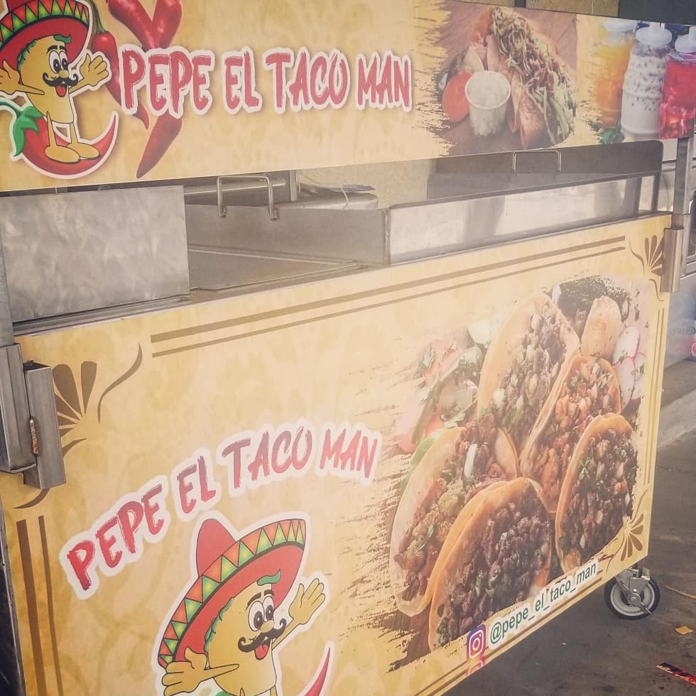Custom design, photography and decal installation for @pepe_el_taco_man 🌮🌮🌮📸😎 #graphicdesign #graphics #vinyldecals #design #printing #largeformatprinting #tacos #taquero #taqueros #photography @hope_photography_studio