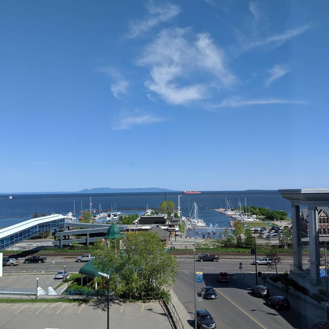 Getting home from a great (but short) trip to Thunder Bay for the North Harbour project. Successful Working Group and Remedial Action Plan PAC meetings to present our findings and receive stakeholder input. Clear skies for the flight up allowed for some good pictures of former projects including Tommy Thompson Park Cell One and Two structures and the Vaughan Healthcare Precinct. On a walk along Algoma Street, noticed some nice new rain gardens on a new condo development. Also had time to sample the local beers at the Foundry.