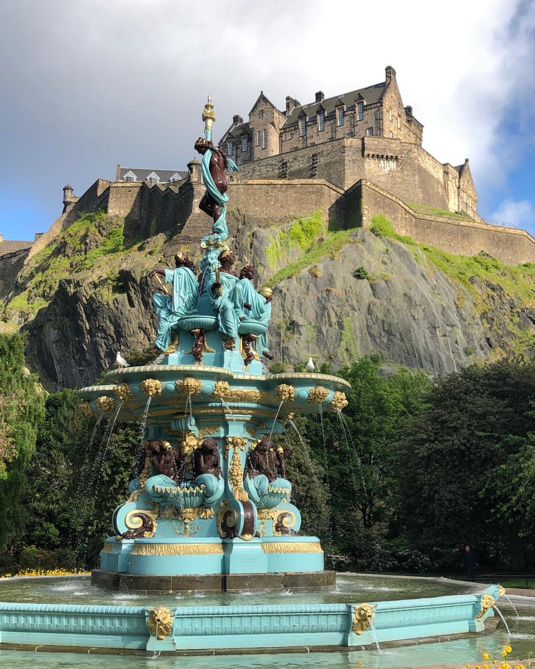 Enjoying the sights in Edinburgh