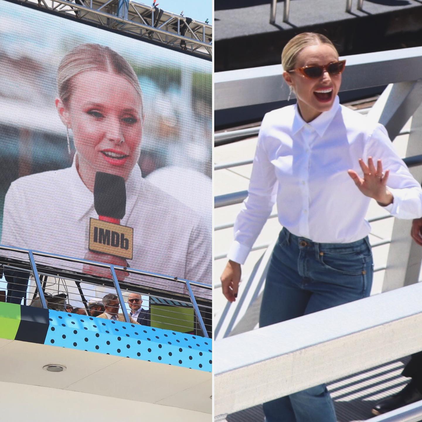 Kristen Bell was in the house repping Veronica Mars. @kristenanniebell #kristenbell #comicvibe #sdcc #sdcc2019 #comiccon #comiccon2019 #veronicamars #imdb