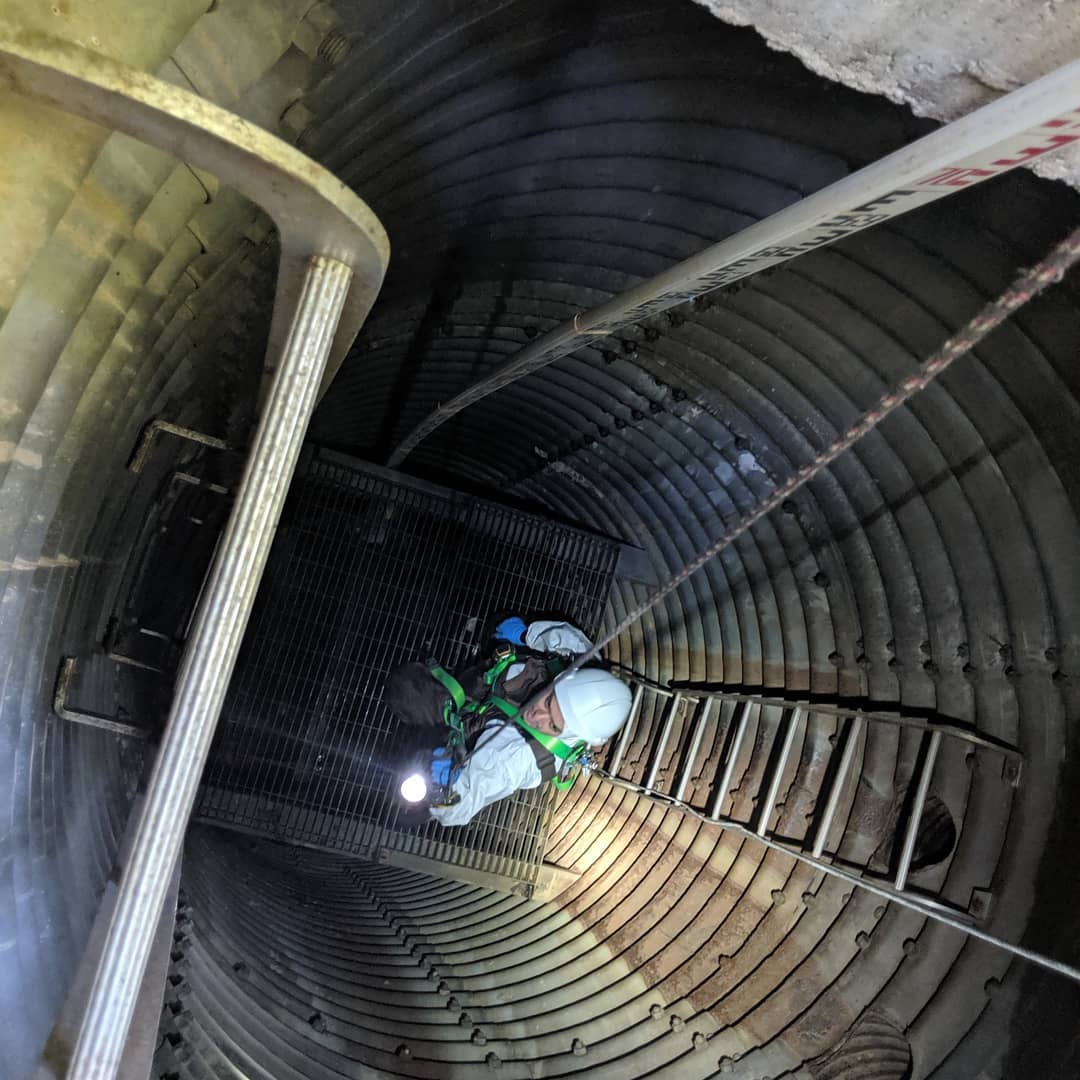 Another busy day @resilientccorp . First a confined space entry by Urban X to check the condition of a limited access deep storm drop structure in Mississauga for our @saugastormwater project. Then off to a sunny day site visit at Windermere Wetland in Hamilton.