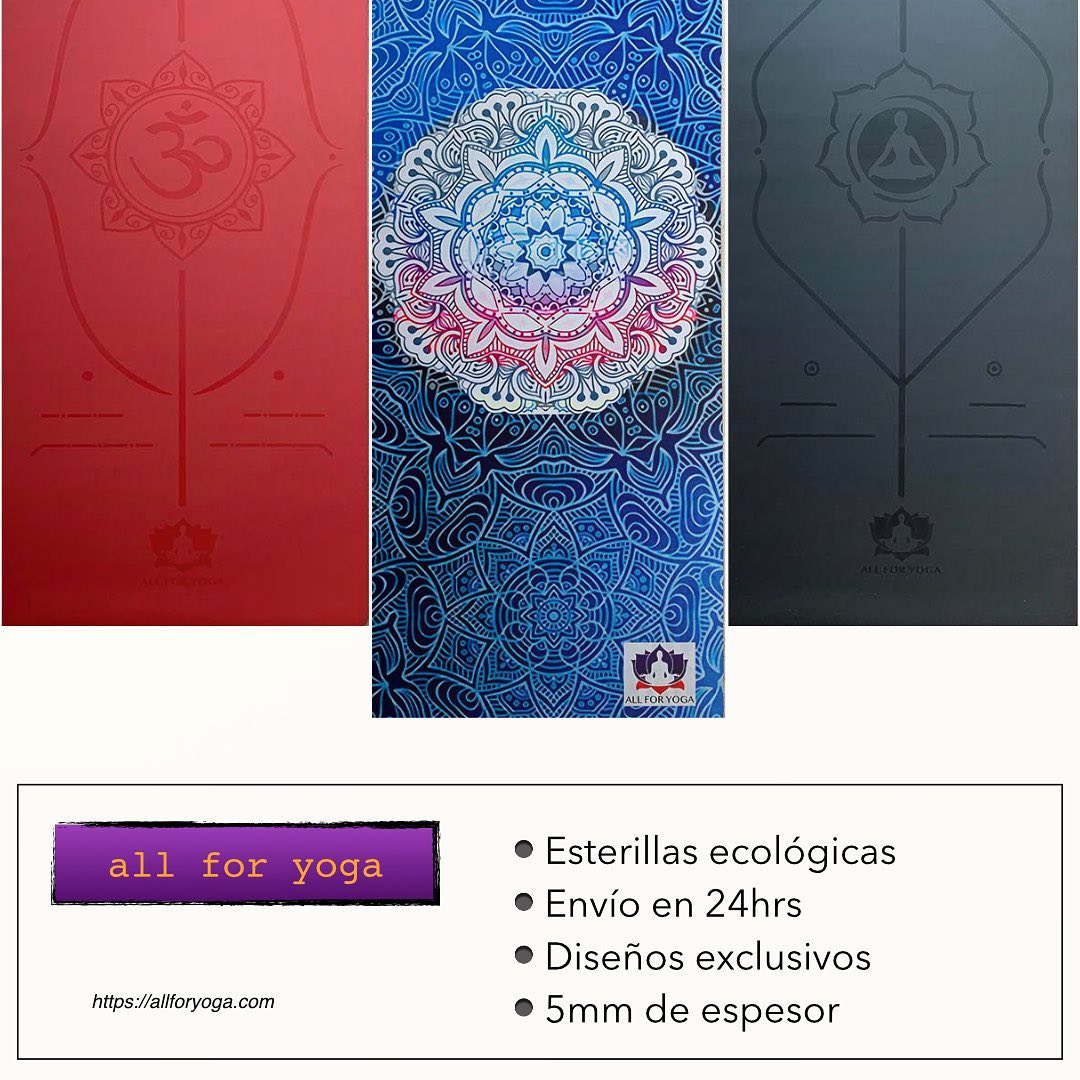 Esterillas ecológicas para uso diario. Gran resistencia con 5mm de espesor para una práctica cómoda y fluida. Más info en https://allforyoga.com