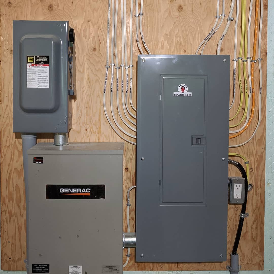 New panel, back up generator!