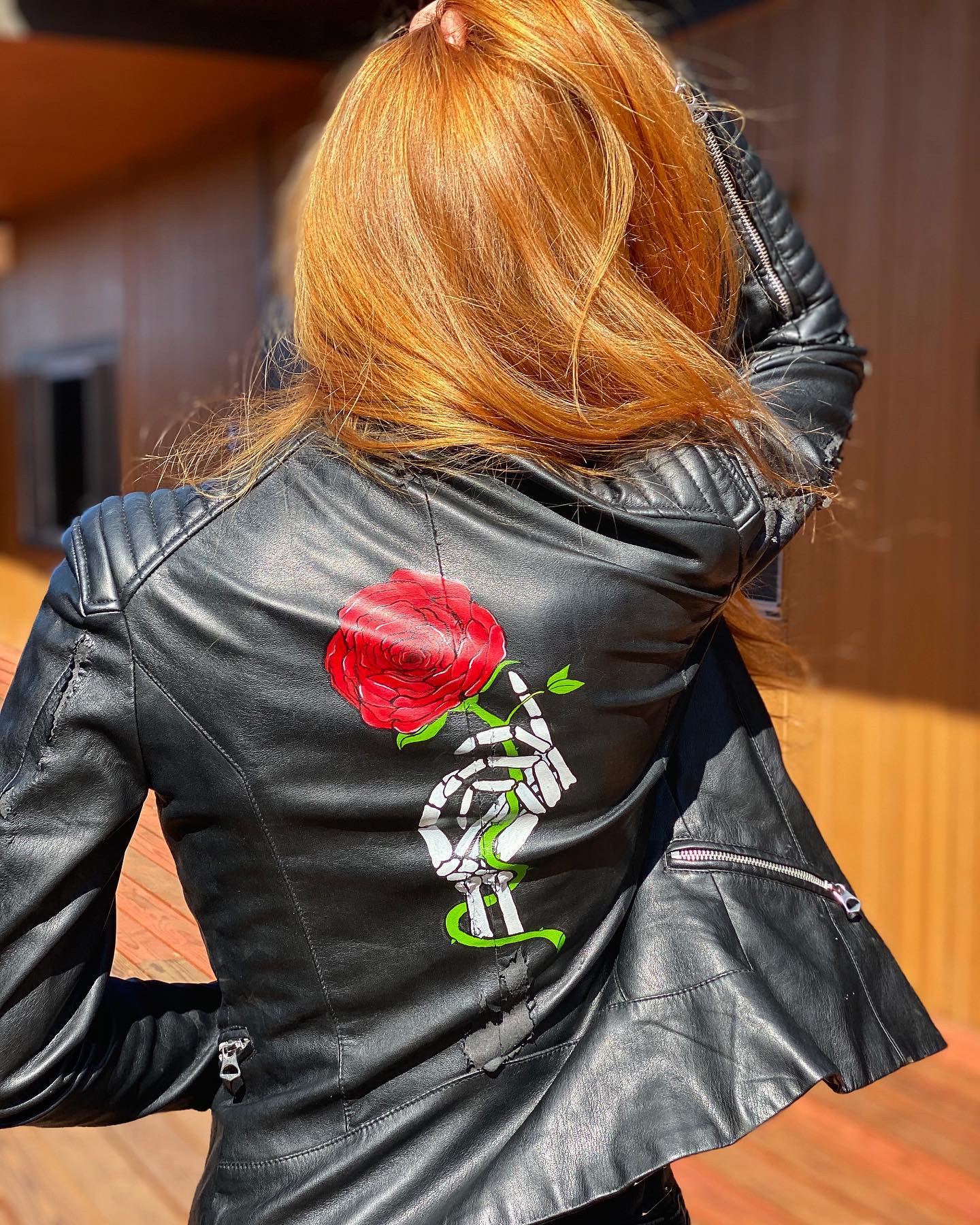 Just finished this leather jacket! DM me if you would like to commission your own custom leather jacket~ $50-$100 depending on the design