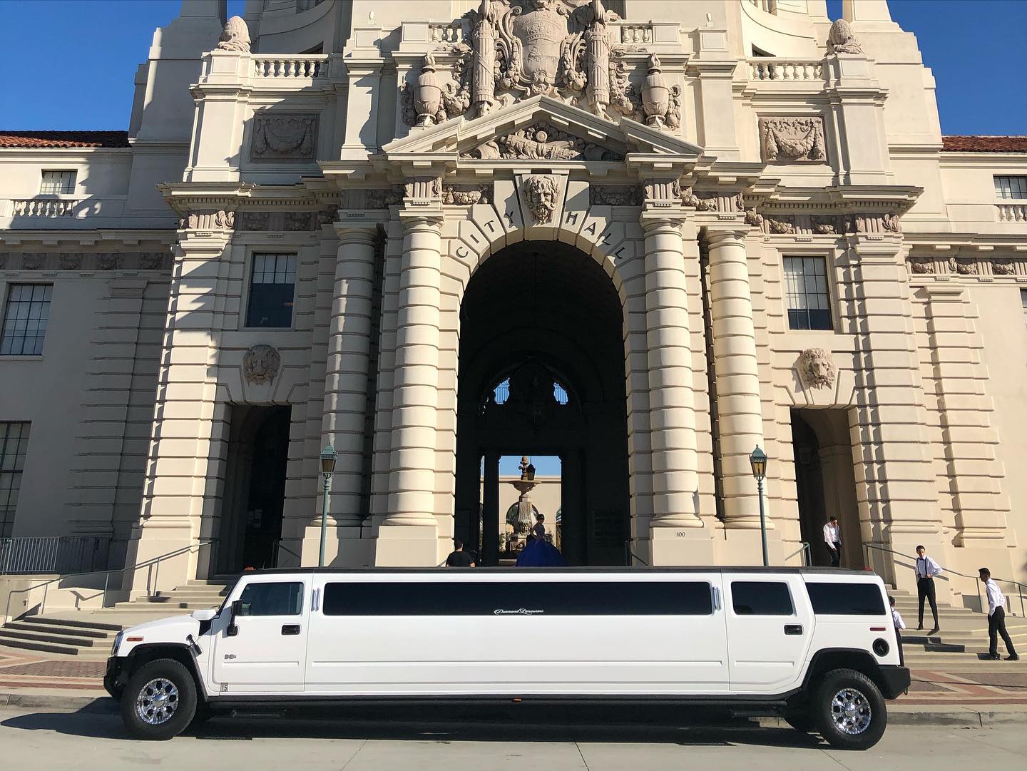 Quinceanera photos at Pasadena City Hall.