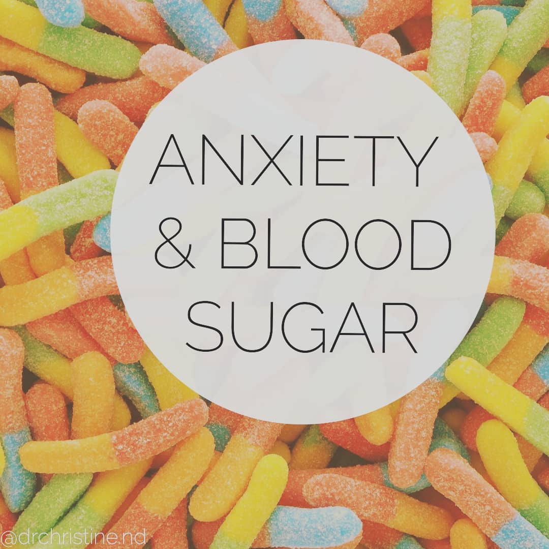 Anxiety disorders are incredibly common, and we've all experienced anxiety - it’s tightly tied into our stress response.
Sometimes anxiety can be a SYMPTOM of something else. A lot of things can make us feel more anxious than we should!
One simple thing to consider – your blood sugar levels!🍭 Do you go hours on end without eating? Is your go-to snack sugary / carb heavy?
When we go long periods without eating, our blood sugar levels drop 👇
We then often crave high-sugar / simple-carb foods and snacks to get the quick rise in our blood sugar (and energy). But a fast rise, can also lead to a quick drop again (and a vicious cycle!) When our blood sugar levels are low or jumping up and down throughout the day, we feel shaky, more anxious, on edge – not great! (Caffeine, especially on an empty stomach, also makes this a lot worse..)😬 It’s sounds so simple and basic, but eating to keep blood sugar balanced throughout the day can really help keep anxiety at bay, or at least make it more manageable 👌
I’ve suggested patients set alarms on their phones, and keep fibre / protein / healthy fat-rich snacks in their cars, desk drawers, purse, etc, so that they have something GOOD + FILLING to eat every 2-3 hours during the day🥑
Supplements, herbs, drugs, are all great and can be super useful for managing anxiety, but don’t forget the basics! 😊