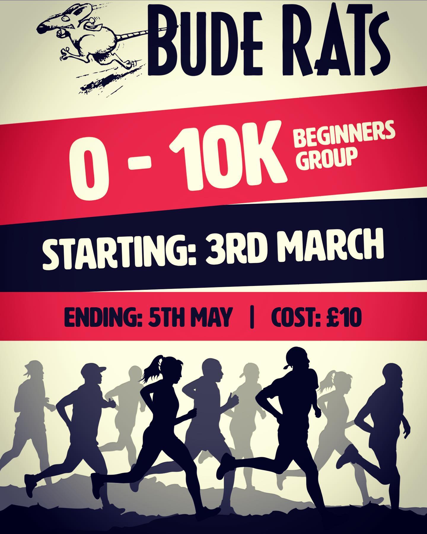 0-10k Starting soon in Bude!
Open to all (18+)
First session 3rd of March
ยฃ10 per person for a 10 week course. -Guided & supported sessions on Tuesdays & Thursdayโs.
- email: info@buderats.co.uk
- Find us Facebook: https://www.facebook.com/groups/179101228772121/
- www.Buderats.co.uk