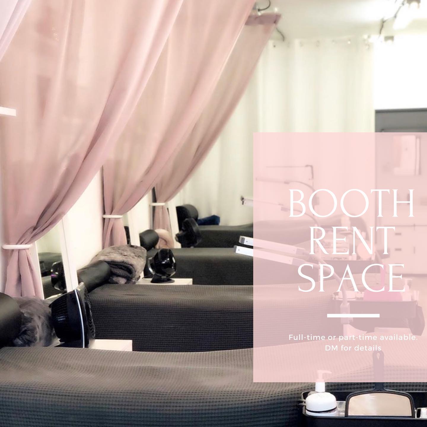 Booth Rent Available at BLUSH.!!!
Looking for talented Licensed Estheticians and/or Cosmetologists to join our BLUSH. team! Full time and Part time Options Available ๐
