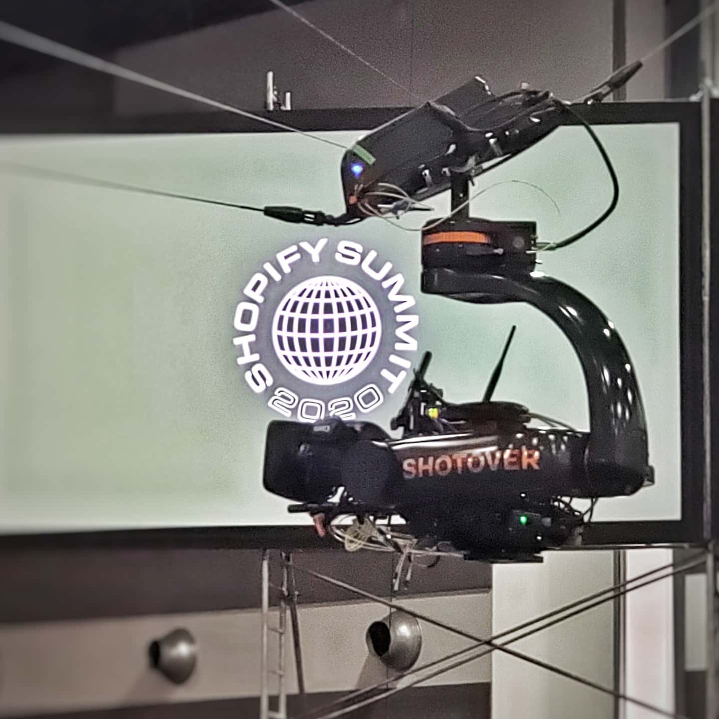 @sec.swiss #eagleeye @shotovercamera #g1 , rigged and ready for prime time tomorrow then off to MTL
#broadcast #cablecam #gripology #filmnerd