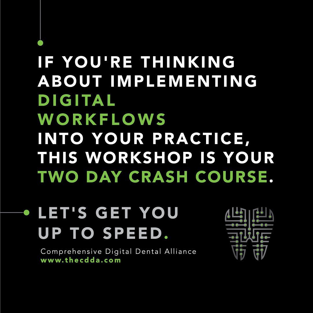 www.thecdda.com has details on our busy workshop agenda. Join us in Charleston next month for your comprehensive introduction into #digitaldentistry. And if you’re already scanning, we’ll help you up your game and introduce you to in-office milling. The CDDA is hands-on, sales-free, and serious fun.