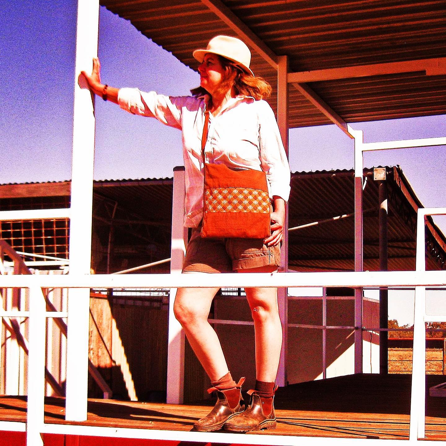 Styling up for adventure... #cristinaforfairtrade #CFFT #elegantemu #ethicalbrand #SayItFair #fairtradefashion #ethicalfashion #fairtradebags #fairtradeshopping #slowfashionstyle #designerbags #microdesigner #adavale #outbackqld #slowfashion #slowfashionmovement #ethicalstyle #ethicalliving #buyfromthebush #buyfromthebushqld #buythechange #onlineshopping #giftsforher #herstyle #livingadventure #brownbag #designerlabel #womensbags #womensbagsonline #empowerwomen