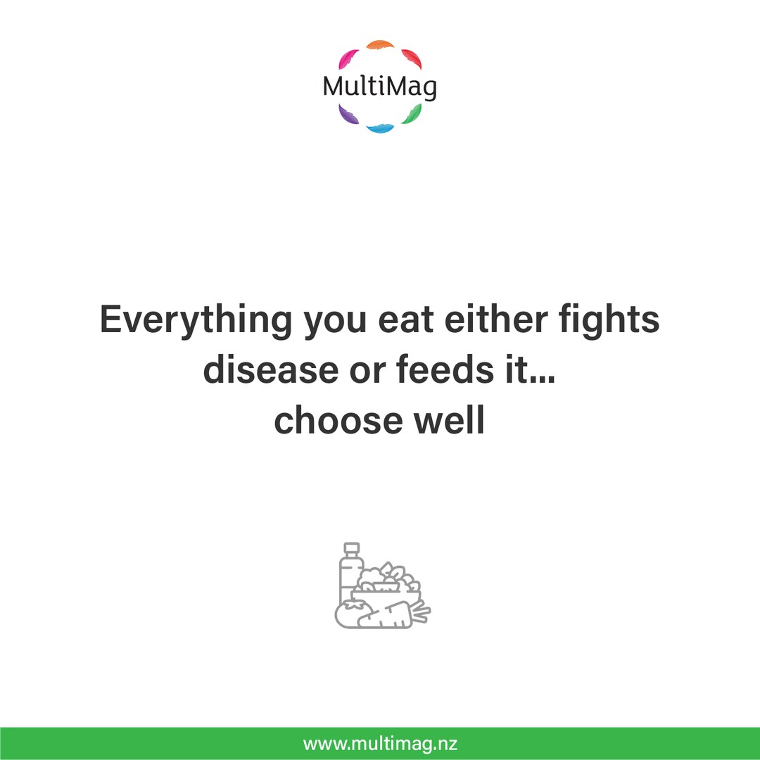 We're not saying don't ever eat your fave treats, we're just saying and make sure most of your meals are filled with nutritious and delicious fruit, veg, grains and meats.â
â
Remember your Magnesium-rich foods such as:â
⢠spinachâ
⢠kaleâ
⢠avacadoâ
⢠Nutsâ
⢠Seedsâ
⢠Fatty Fish â
⢠Bananasâ
⢠and cocoa! Yay for dark chocolate!â
â
and because of soil depletion and many other factors, most of us may not get enough Magnesium through food so we need to top up with supplements.â
â
That's where MultiMag comes in... Magnesium, Calcium and Zinc tablets that are slow-release, safe and effective for the whole family (even during pregnancy!)â
â
Find them here: www.multimag.nzâ