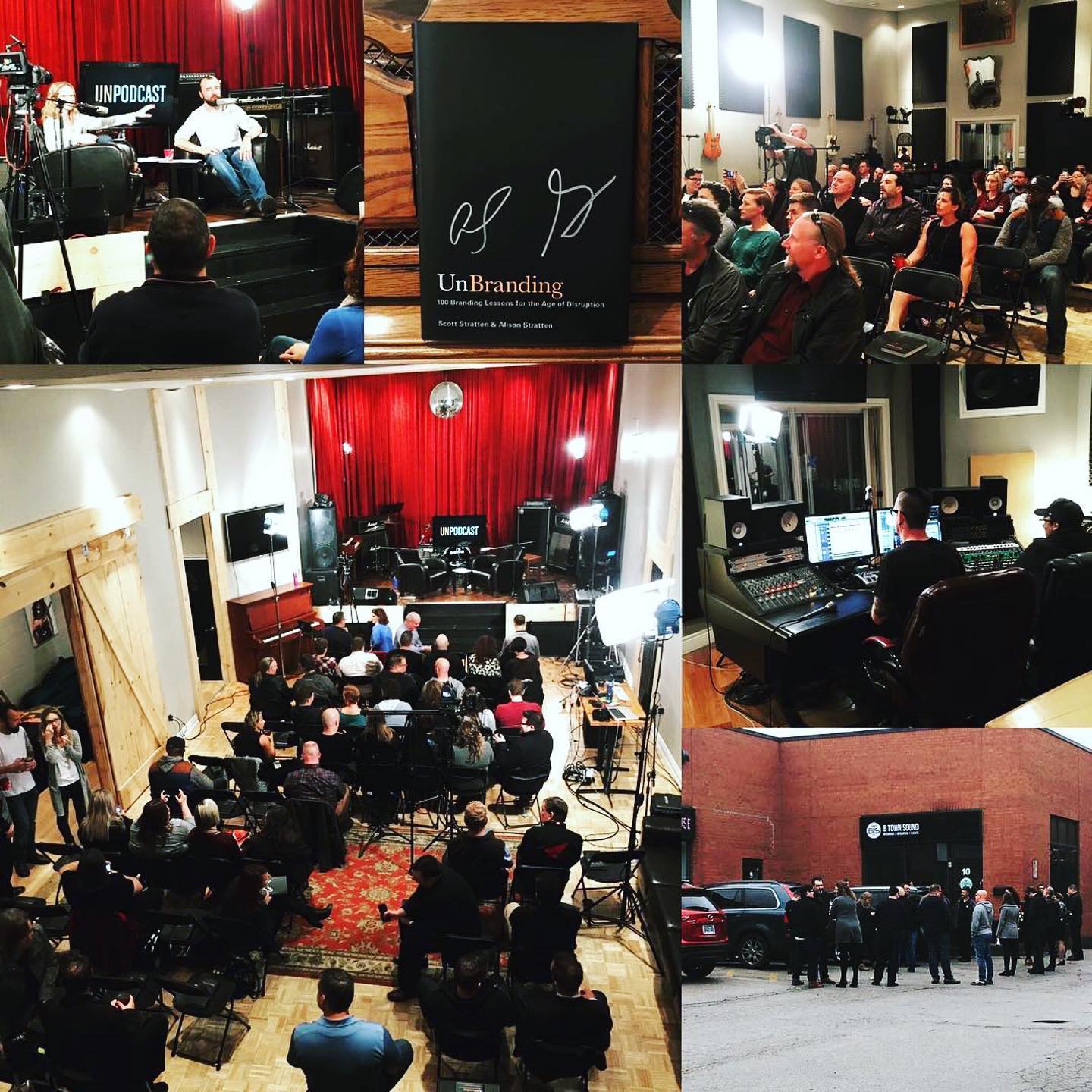 What a great experience watching the live video shoot of the 200th episode of @unmarketing. Live audience of 50 people came to the studio to get a copy of their new book Unbranding. #unmarketing #burlingtonontario #unpodcast #recordingstudio #marketingbooks #podcast #btownsound #burlingtonontario #oakvilleontario #livepodcast #booklaunch #eventvenue #venueburlington #burlingtonvenue #unbranding