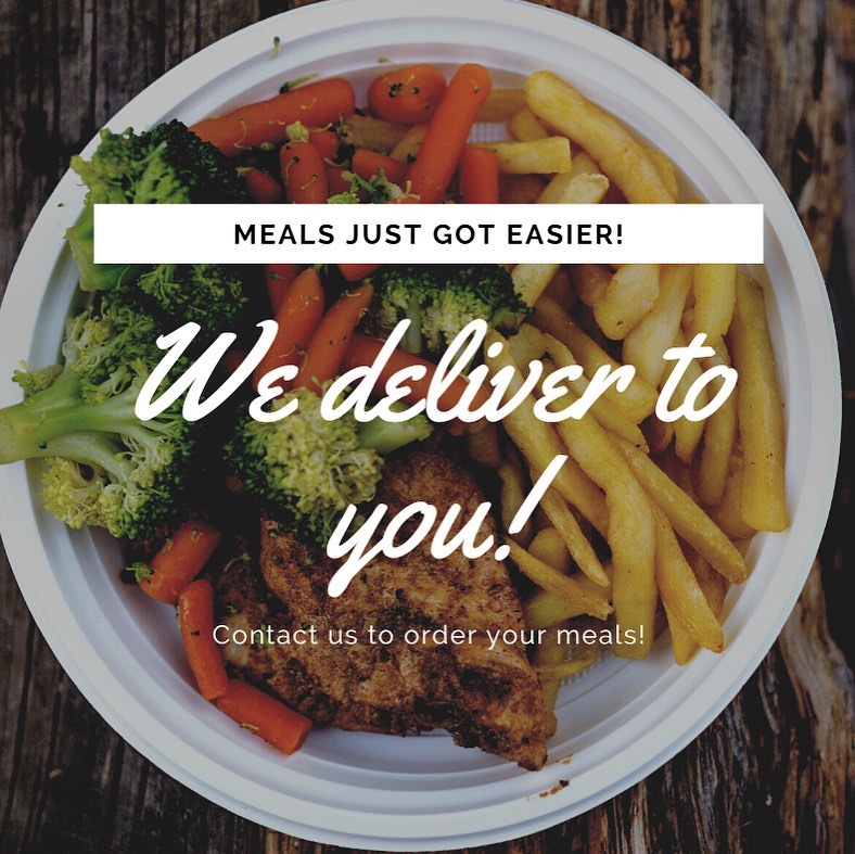 Family sized meals delivered to your front door! Call us to place your order!