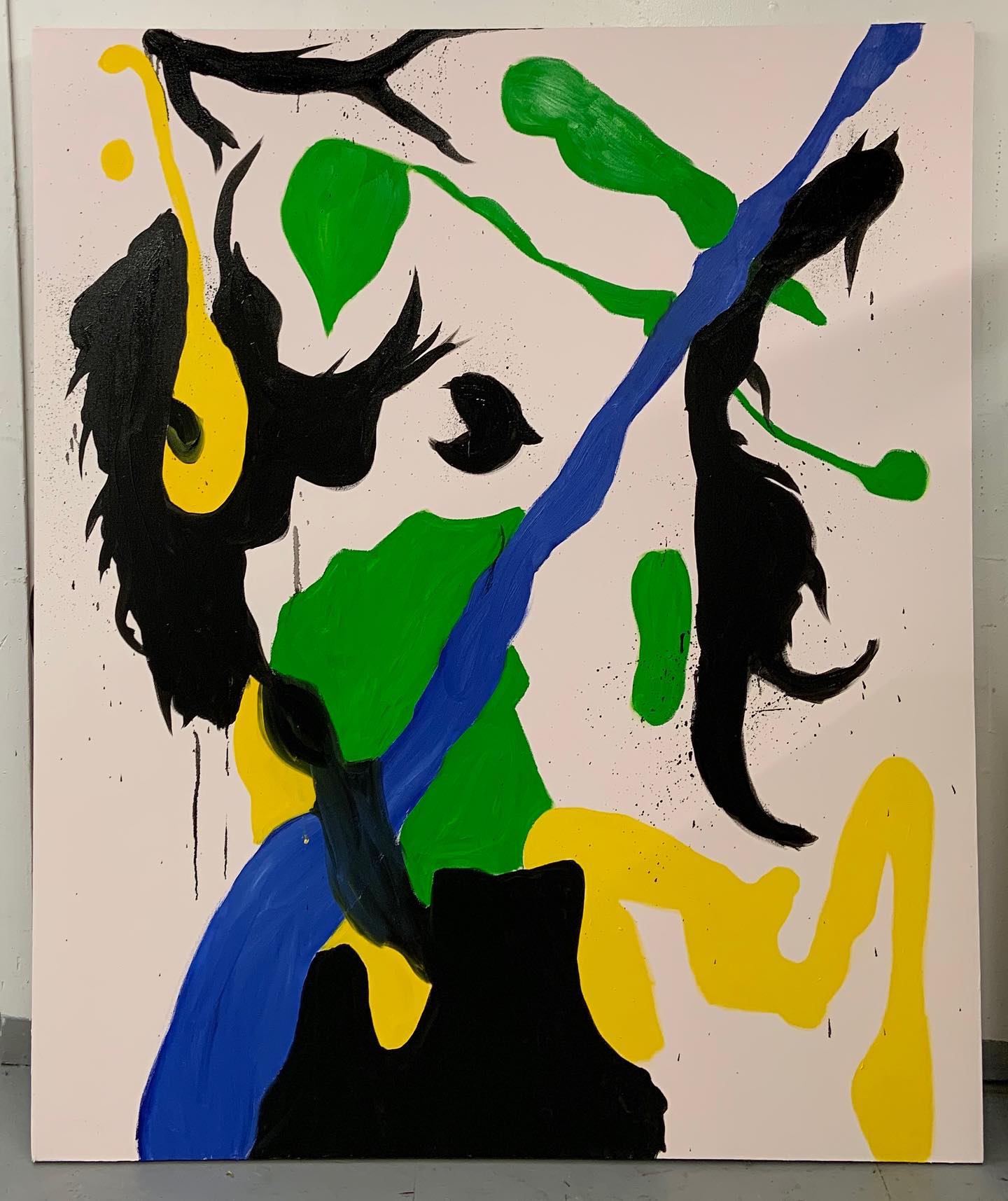 Oil on canvas, 5x6ft #abstractpainting #oilpainting