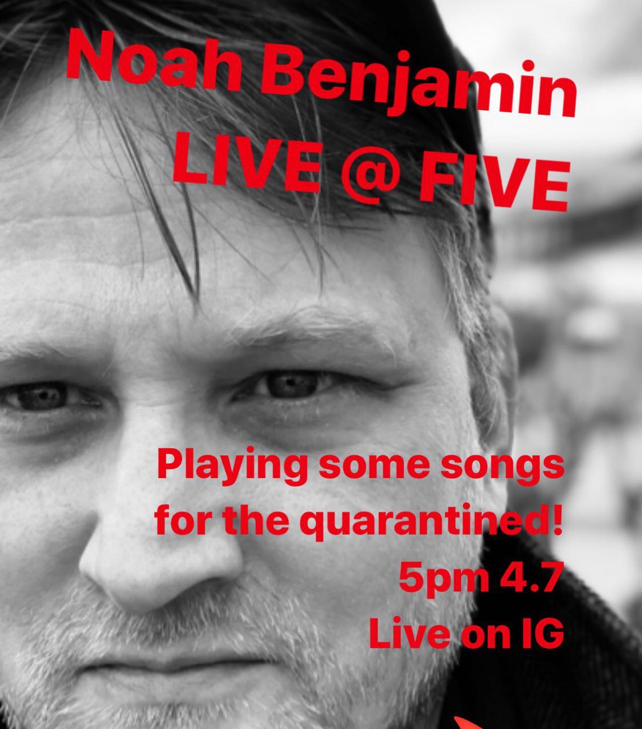 Playing tomorrow @5 pm. Join me for some live music. #noahbenjaminmusic #guitar #music # lamusic #lyrics #songwriter #poetry #rockandroll #album #longliverocknroll #musician #artist #quarantunes #livemusic