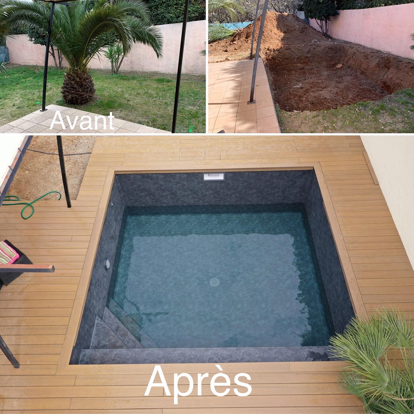 🔵Piscine 4 x 4 en béton de la conception à la mise en œuvre effectué par Ljpiscine avec PVC armé 3D ardoise posée par asnm_piscine_34🔵
🔵 Merci pour la confiance de notre client. ✔️ #constructionpiscine #piscine #qualité #garantie