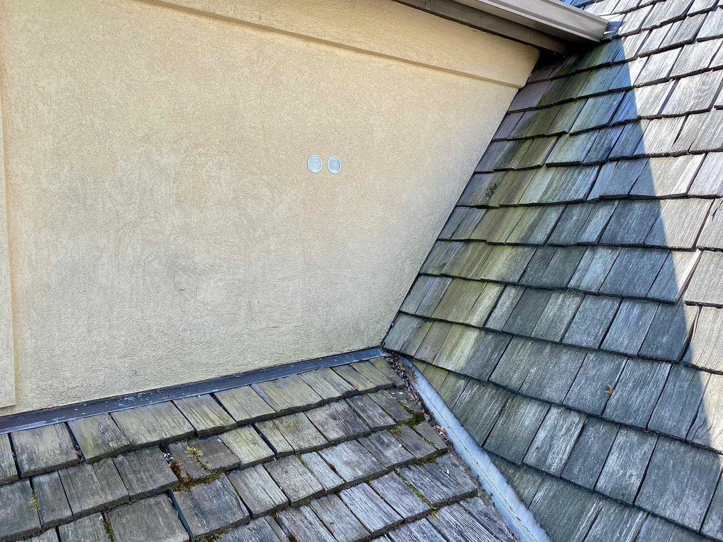 Soft wash before and after