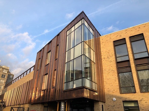 A recently completed project in West London using Aurubis Nordic Light Brown copper cladding with varying standing seams. Full design and substrate included.
•
•
•
•
•
•
#AMR #Cladding #LondonRoofing #Construction #Aurubis #Substrate #StandingSeam