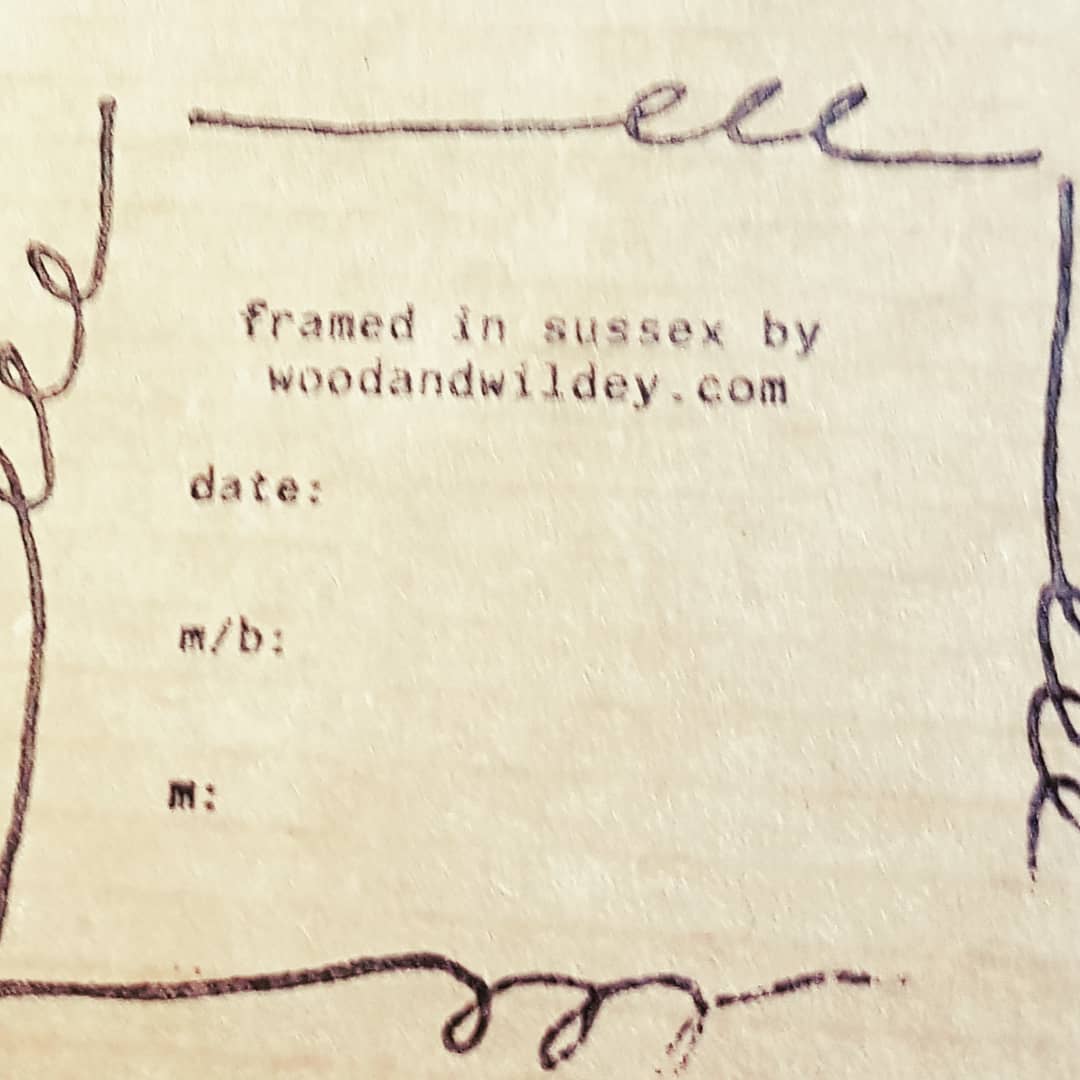 Framed in Sussex by WoodandWildey #pictureframing #worthing #craftersofinstagram #artwork