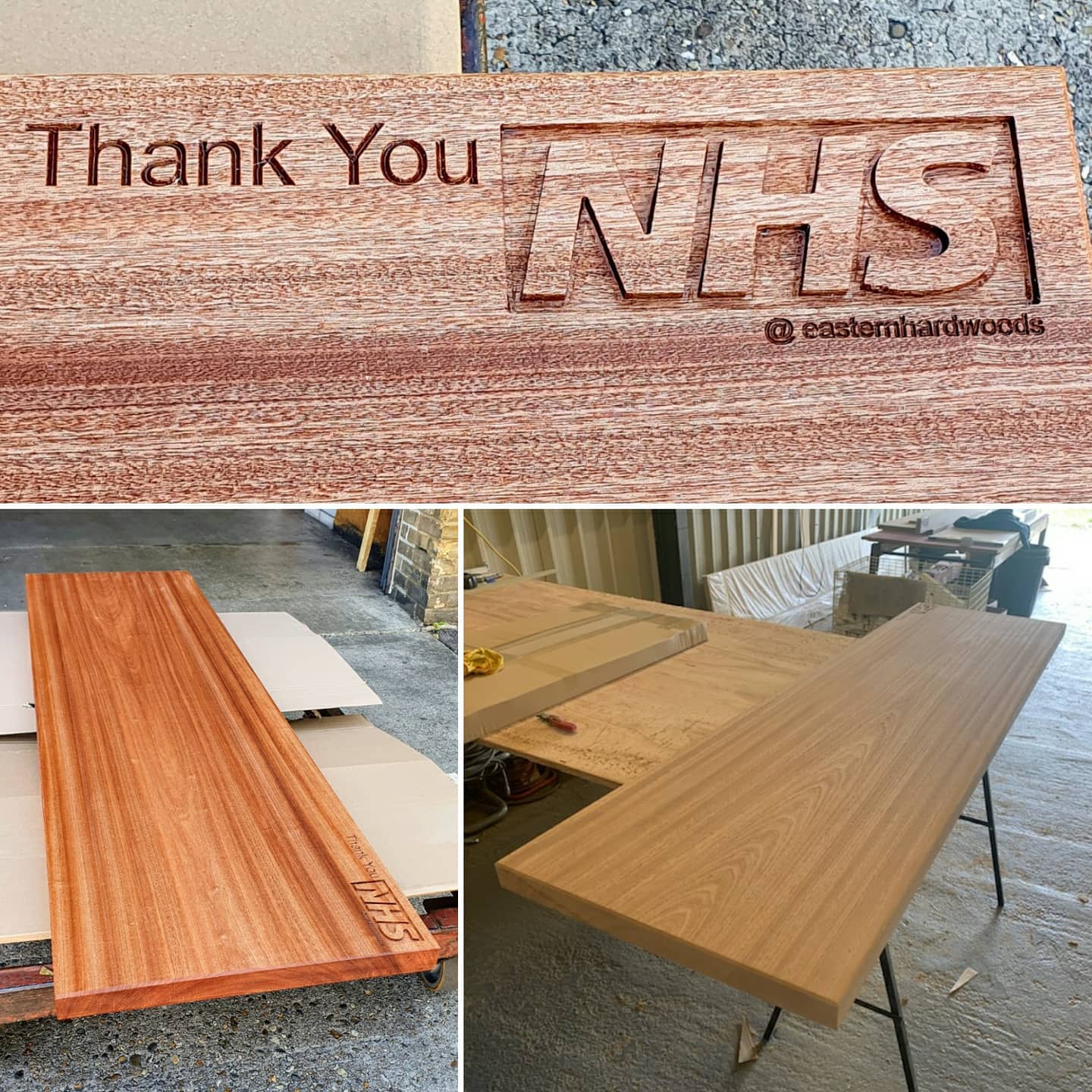 Absolutely stunning bespoke chopping board donated to @bakedbeanmedia who have been cooking hundreds of meals for #nhs staff throughout the Pandemic.
Produced in one solid piece of FSC Sapele, 50 x 580 x 2000mm and CNC'd locally by one of our customers, The Cabinet Shop.
.
.
.
.
.
.
.
.
.
#nhs #nhsheroes #nhsstaff #fsc
#woodworking #wood
#hardwood #joinery
#woodworkingcommunity
#wood #cnc #thankyou