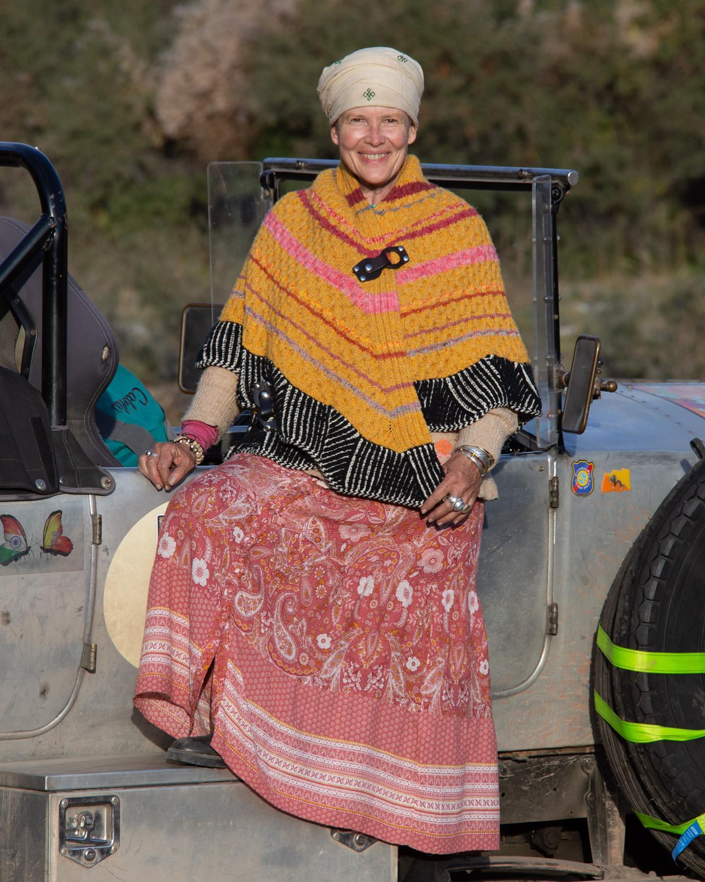 October 2019, Kyrgyzstan. I see in this photo so many stories. Stories of when I knit my #cablespleaseshawl by @westknits; the stories knitted within my cabled shawl; the stories of when I wear this so much on our #roadtrips…. stories of travelling and of the sense of freedom, adventure and gratitude I felt that day in that particular location in Kyrgyzstan.
I don’t think living in the past is a good idea, but for me memories and stories help me put things together and provide the foundation upon which I launch myself into uncertainty. During these times of uncertainty now, I’m finding strength in my own stories and memories.
Each of the yarns in the shawl has a memory of where I purchased the yarns on our travels. and I recall the days where I sat on the curbside in the shade of the eucalypts and cicadas knitting away…. Knitting. Knitting, as it grew in shape… and I often forgot where I was up to in my increases. I have the memory of knitting brioche for the first time I recall the feeling of terror through my chest and fingers when I accidentally dropped a stitch. How far have I come in being more relaxed and accepting of things since then! And then I have the memory of the stories of everywhere I wore this fabulous shawl. It has kept me snug in so many countries… and here in Kyrgyzstan it brings back such fond memories of such a wonderful adventurous and happy time of my life.
I remember the gratitude I felt that day… and I am drawing upon that now as I create the new stories in my life..
.
.
#knittingismytherapy #knitting_inspiration #briocheknitting #westknitsarethebestknits #westknits #roadtrip #vintagecars #vauxhall #adventurelife #adventurelover #kyrgyzstan #happylife #gratitude #happywanderer #indiedyedyarn #knittingaddict #knitting_is_love #knittersoftheworld