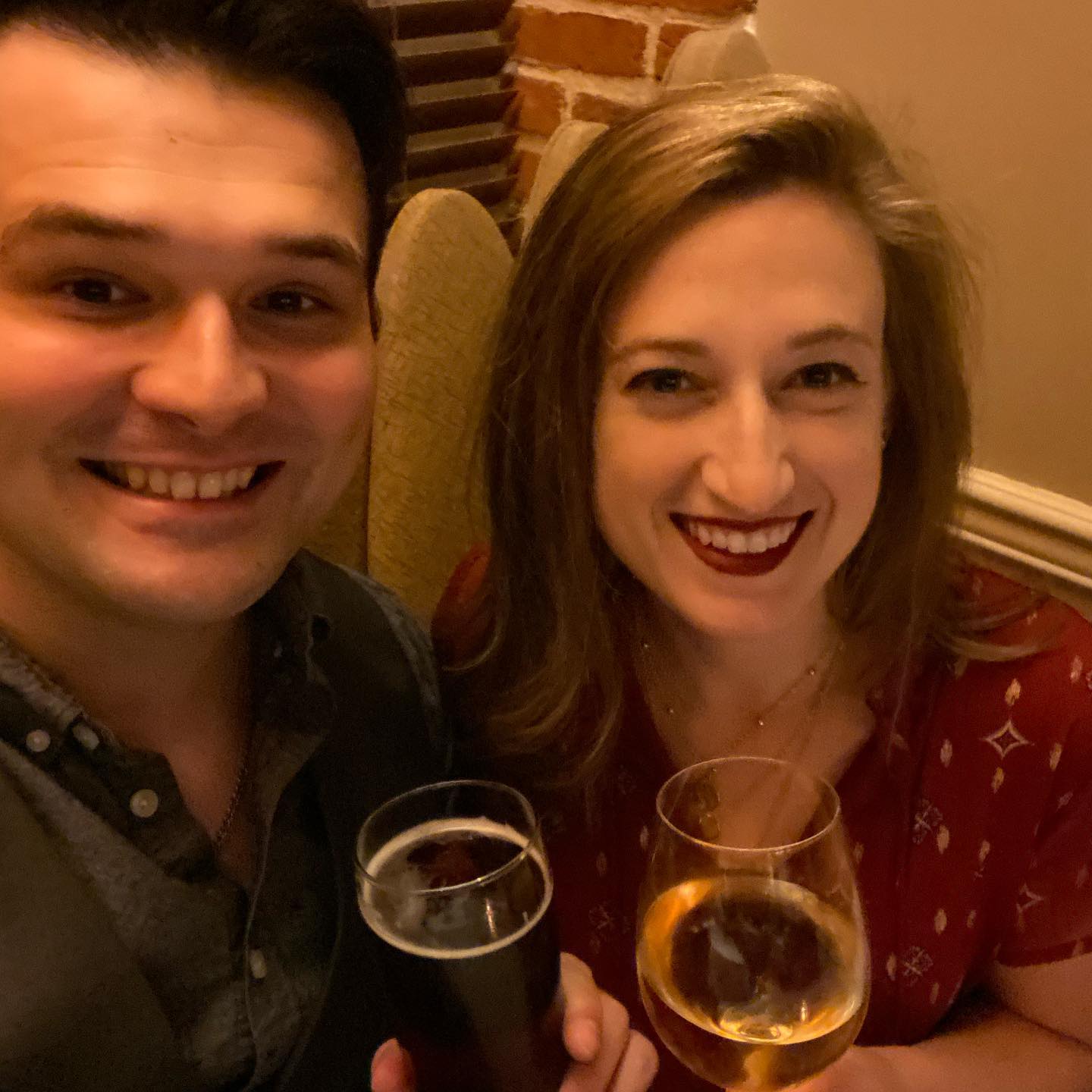 Cheers to a wonderful year together!🥂❤️ Happy Anniversary, baby!! This year has been filled with crazy twists and turns, but I couldn’t think of anyone better to take this ride we call life with than You. Thank you for all you do, my love! And cheers to many more wonderful years full of memories!! #happyanniversary #datenight #anniversary #love #oneyearanniversary