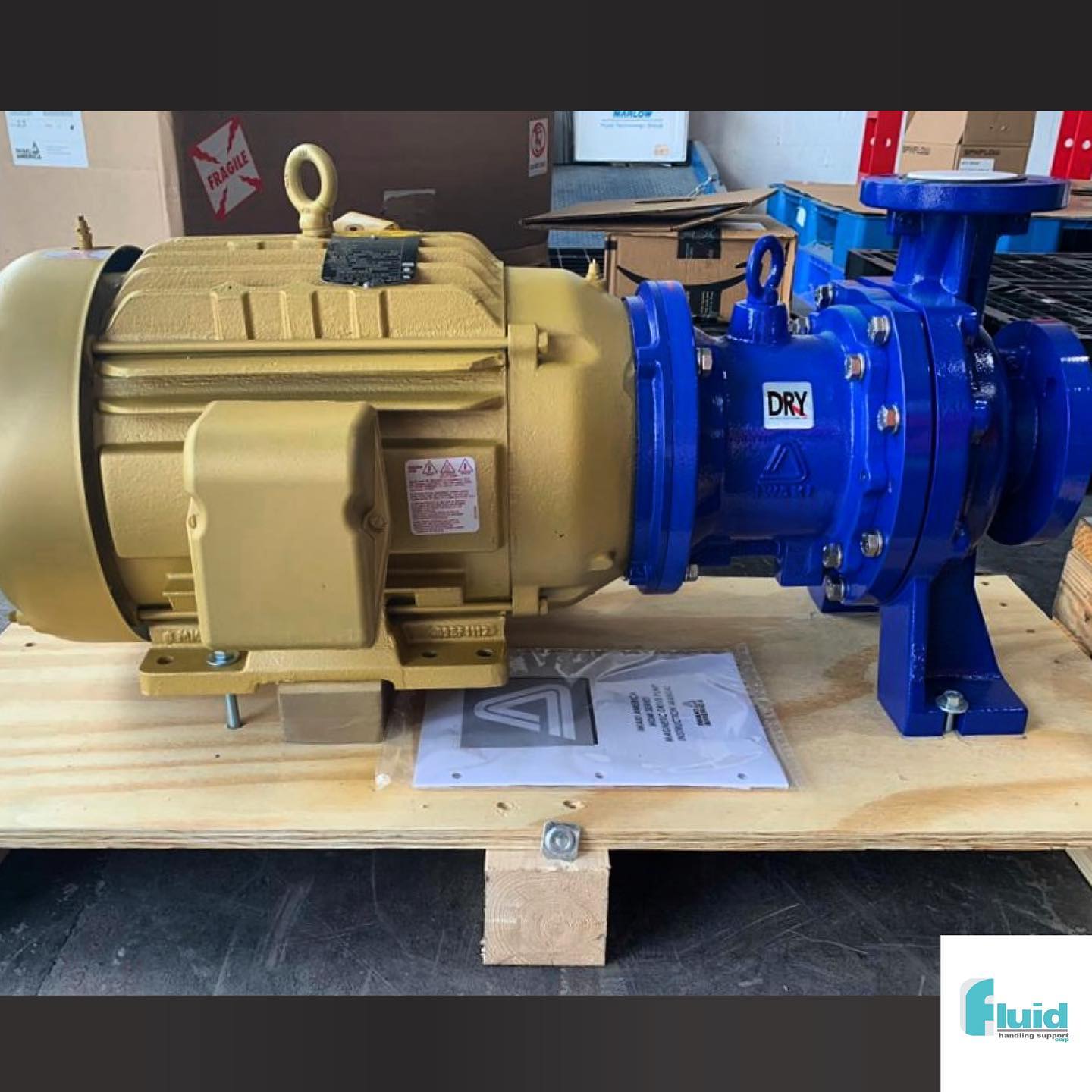 Iwaki magnetic coupling pump with ABB motor 15 Hp #iwakipump #baldor #ABB #fluidhandling #equipment #industrial #engineering #usa #caribbeanislands #panama #dominicanrepublic