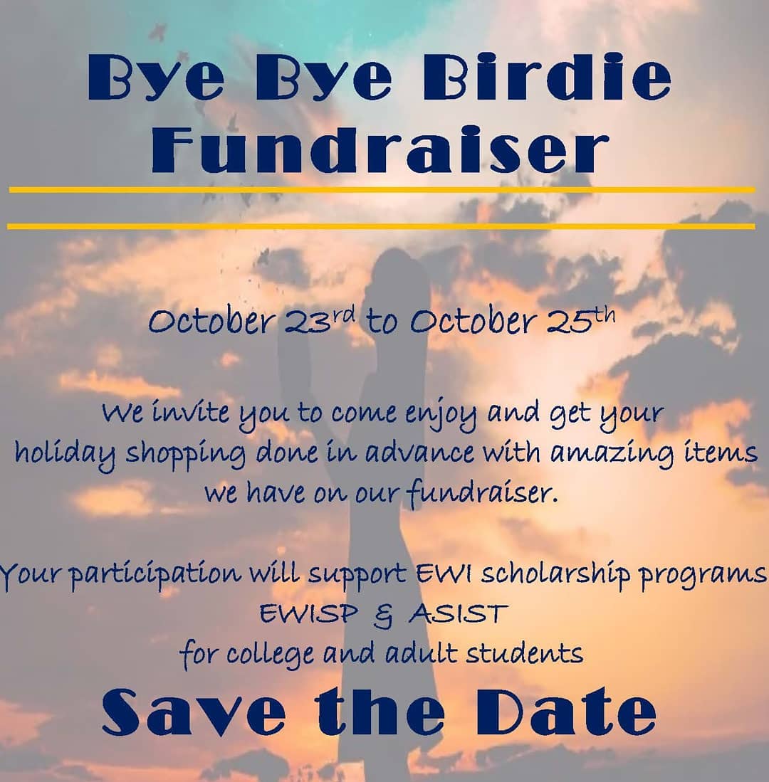 Join EWI Honolulu for our virtual Bye Bye Birdie silent auction and support two scholarship programs. #silentauction #EWIHonolulu #ewi #scholarships #byebyebirdie