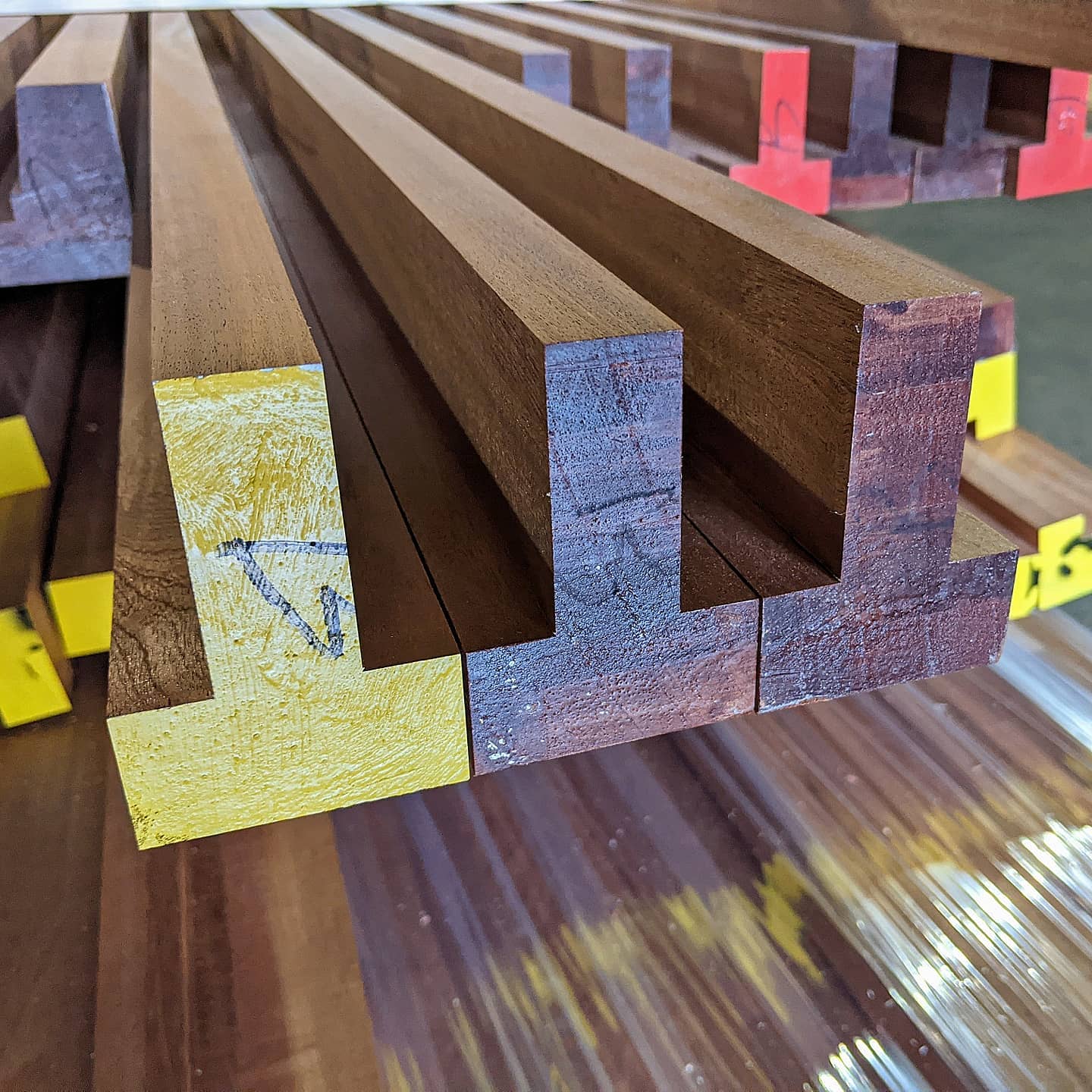 Bespoke Engineered FSC Sapele mouldings for window frame straight from our machine shop and ready for delivery.
#hardwood #carpentry #wood #woodworking #joinery #sapele #fsc