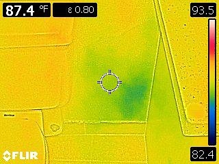 See the moisture? Confirm the moisture. Eliminate the moisture.
