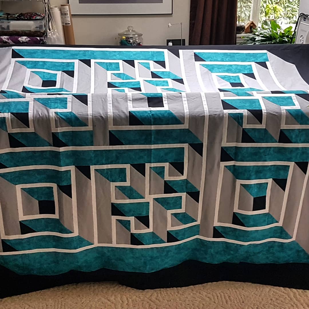 A few years ago one of the ladies in my satellite group challenged all of us to make this Labyrinth quilt. Last week I finally completed it!! I'm really happy with how it turned out and I'm really looking forward to quilting it! Has anyone else here made one? How did you quilt it?
#quiltingismypassion #mistymountainstudio #longarmquilter #quiltersinvictoriabc #canadianquilter #quiltersofinstagram #quiltersgottaquilt #quilting #apqsmillie30 #quiltpath #labyrinthquilt