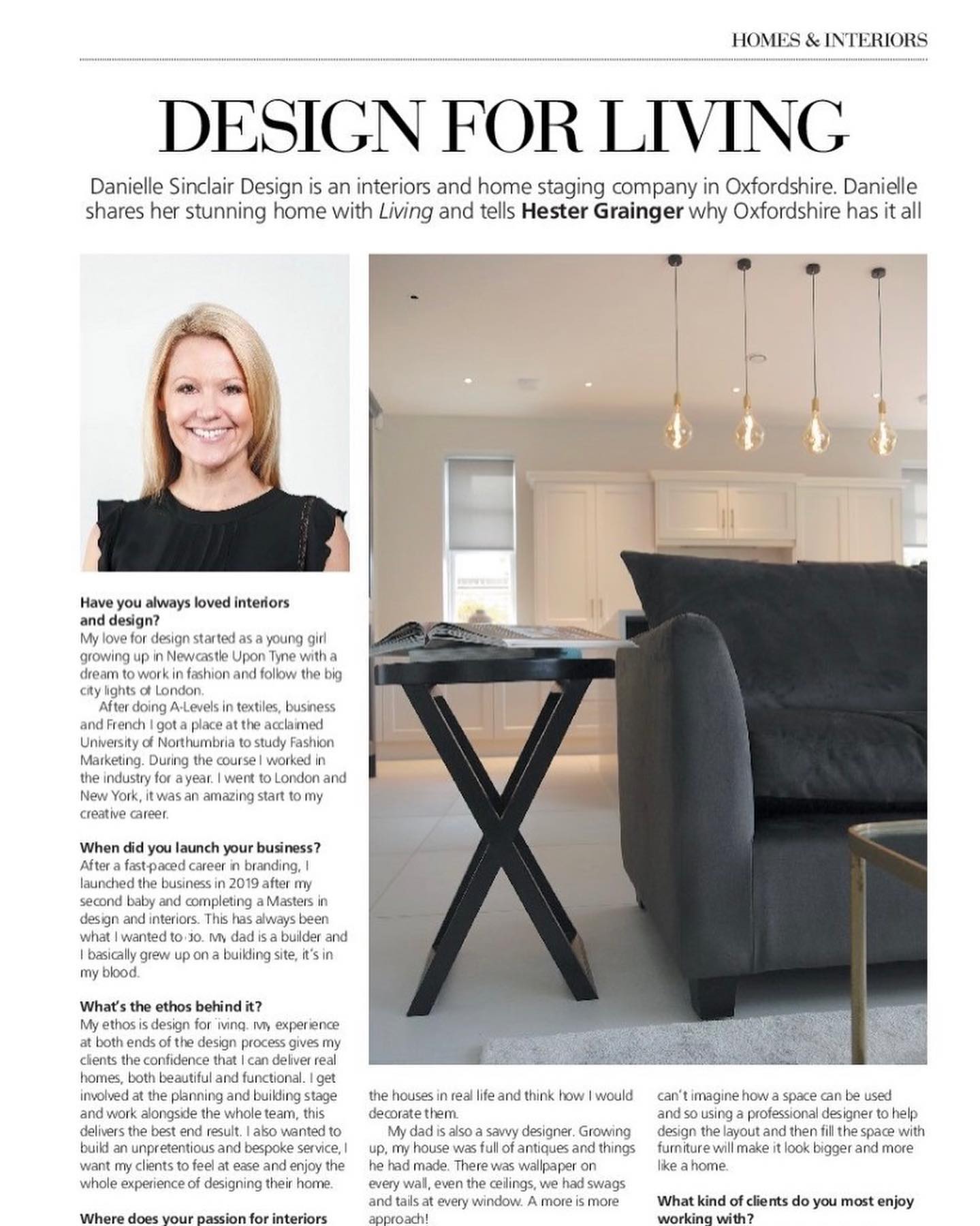 Really excited to be featured in this months @livingoxfordshire magazine - huge thank you to @hesterwrites for interviewing me about my design journey and my home. Hopefully this month I will get the chance to get my favourite bits finished and photographed to share on my blog #oxfordshire #designer #interiordesign #designforliving #oxfordshirelife #oxfordshirelivingmagazine