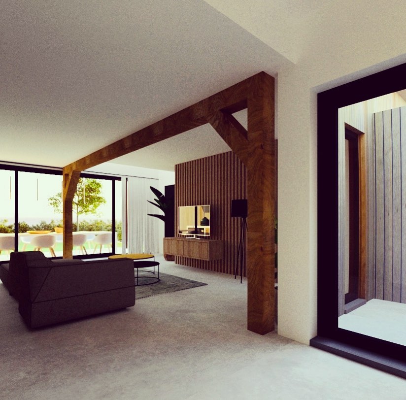 Barn becomes livingspace.
Impression of a new home.
#barn #house #interiordesign #design #rebuild #home #challenge #impression #architecture #interior #designerlife