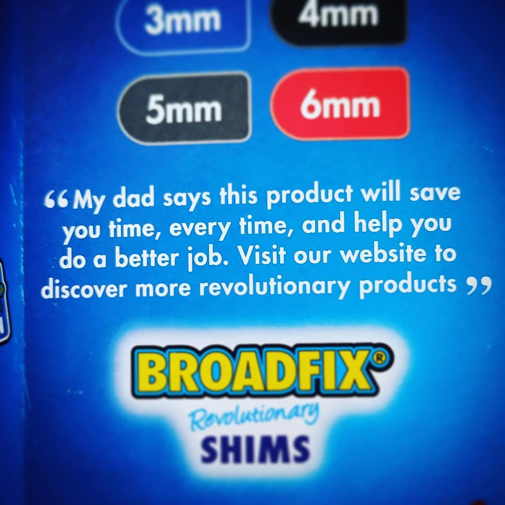 Wait, @broadfix has a child CEO? What the heck is going on here?
.
Lovely mess up of design and copy. Here mixing what we assume should be a customer quote with their marketing information. Either that or this kid is in charge and he really values his dad's opinion on the business. I hope it's the latter.
.
Also, the gendering here is completely unnecessary.
.
#ChildProdigy #BornACEO #Broadfix #StuffMyDadSays #CanHeFixIt? #TheCopywriterCant #CanYouShimMum? #ImNotAllowedToSon #DadsOnly #DoYouEvenShimBro?