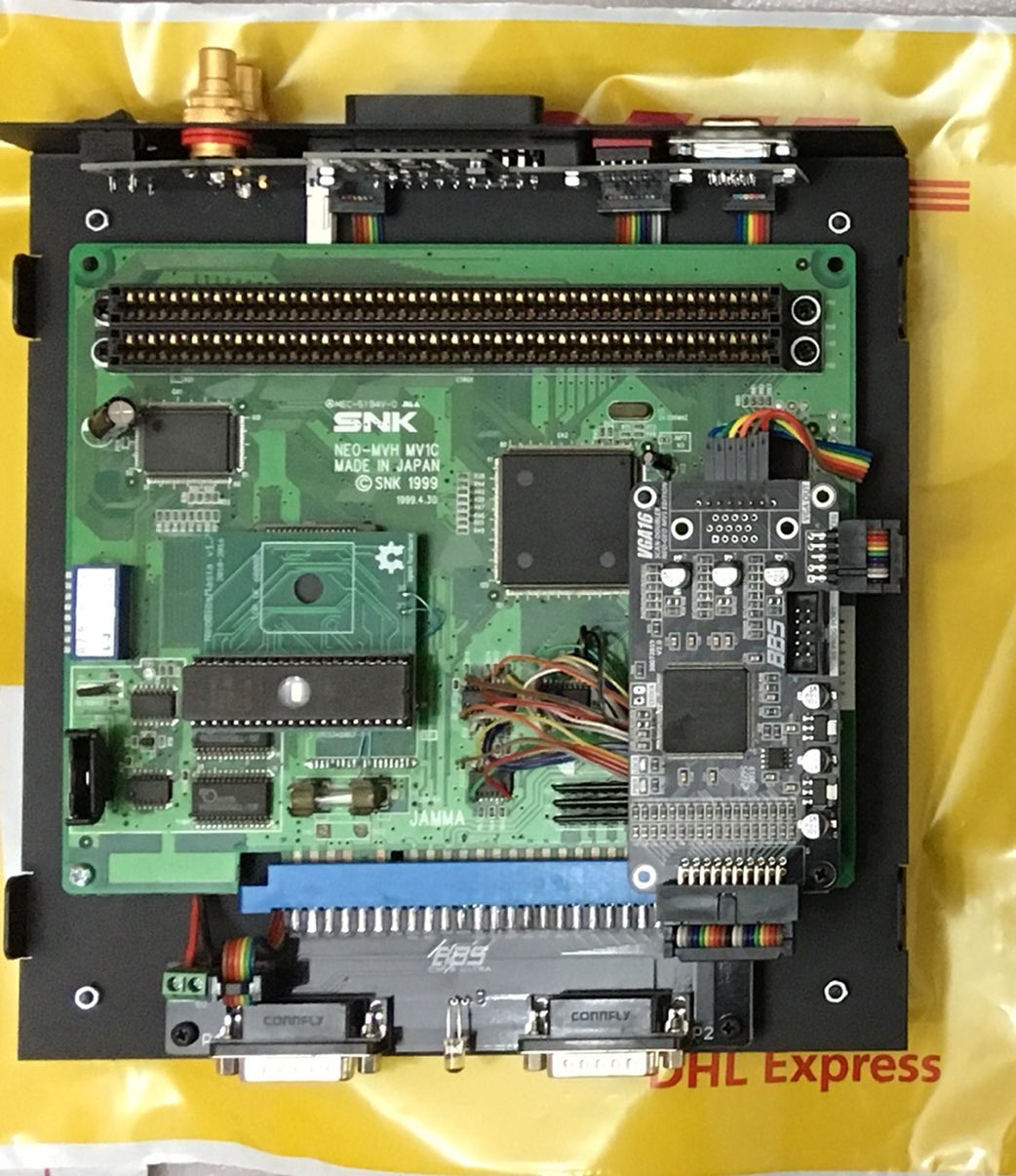 State of the art ... CMVS Ultra #NeoGeo #consolized #MVS #arcade #retrogaming #retrogame