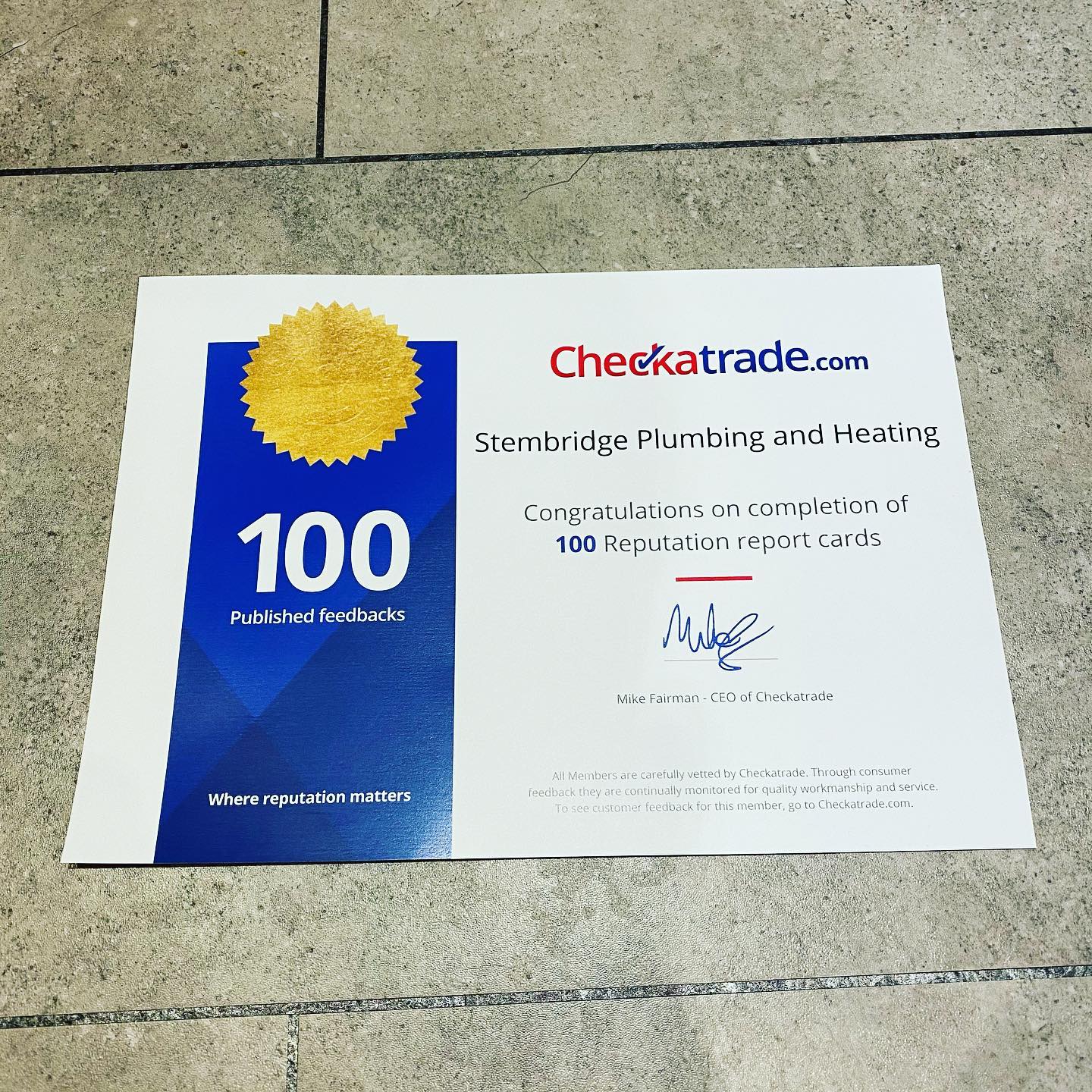 😱 Wow! 100 #Checkatrade reviews. Thank you to all our amazing customers for their lovey reviews. We read each and every single one and they always bring a smile to our faces! #reviewmilestones
👉Follow @stembridgeplumbing 👋
👉Follow @stembridgeplumbing 👋
❤️Double tap❤️
❤️Double tap❤️
____________________________________
👉 Follow @stembridgeplumbing
👉 Follow @stembridgeplumbing
👉 Follow @stembridgeplumbing
____________________________________
👥 Tag a Friend
🛎 Turn on Post Notifications
👨💻 Save to Look at Later
____________________________________
#plumber #heatingengineer #heating #gas #gasengineer #hotwater #radiator #boiler #service #boilerservice #local #angmering #rustington #eastpreston #arundel #chichester #bognorregis #bathroom #bathroominstallation #gasman