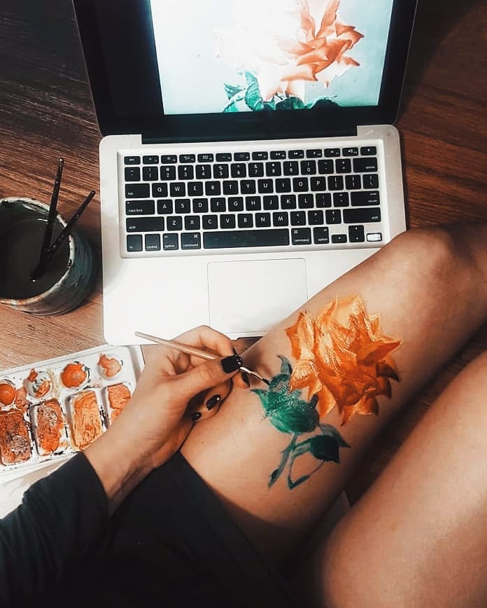 Flowers don't tell, they show.