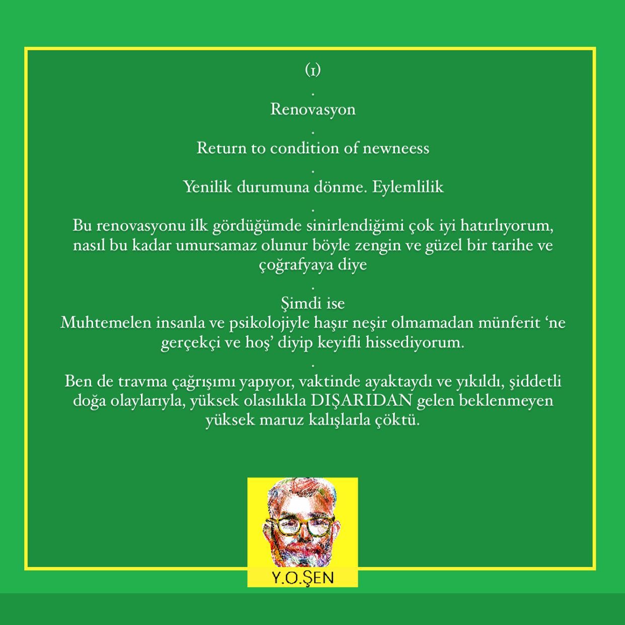 Assos’tan bahsediyorum, önceki post sanırım 🍀