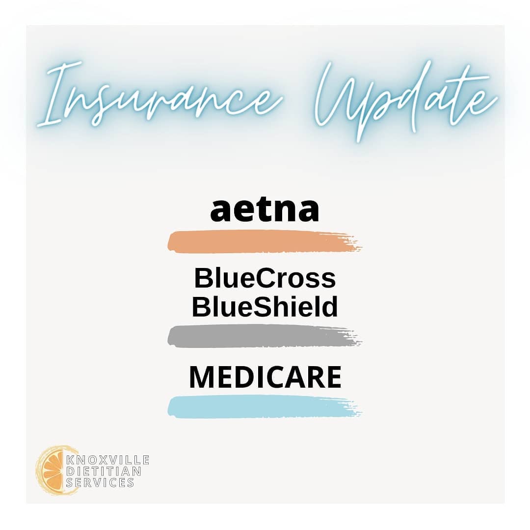 More insurance contracts came through this week! ๐๐๐๐
Reminder! Nutrition counseling can be covered up to 100% under preventative benefits.
Aetna
- usually offers up to 26 visits per year
BCBS
- usually offers anywhere from 3 to unlimited sessions (12 sessions per year I see most often)
Medicare
- ONLY covers with a diagnosis of diabetes, kidney disease or tube feeding -- it is always 3 hours per year covered at 100%
Let me know if you want me to check your insurance benefits for you!!